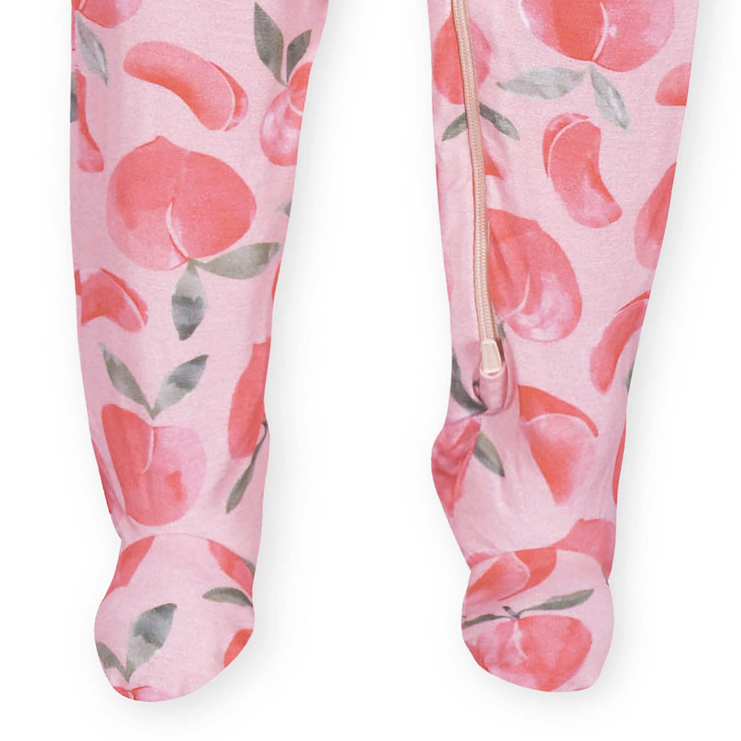 Baby & Toddler Girls Just Peachy Buttery Soft Viscose Made from Eucalyptus Snug Fit Footed Pajamas - Image 8