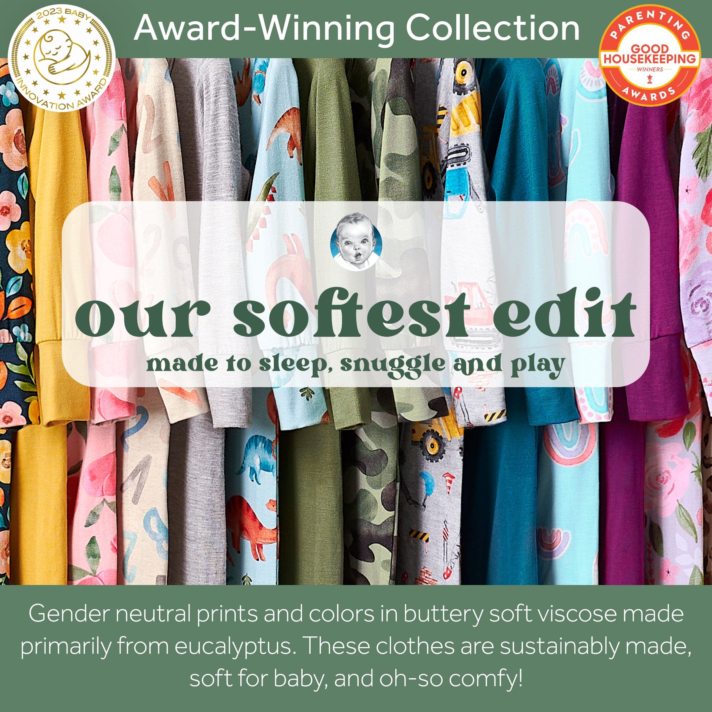 Baby & Toddler Girls Lilac Garden Buttery Soft Viscose Made from Eucalyptus Snug Fit Footed Pajamas - Image 9
