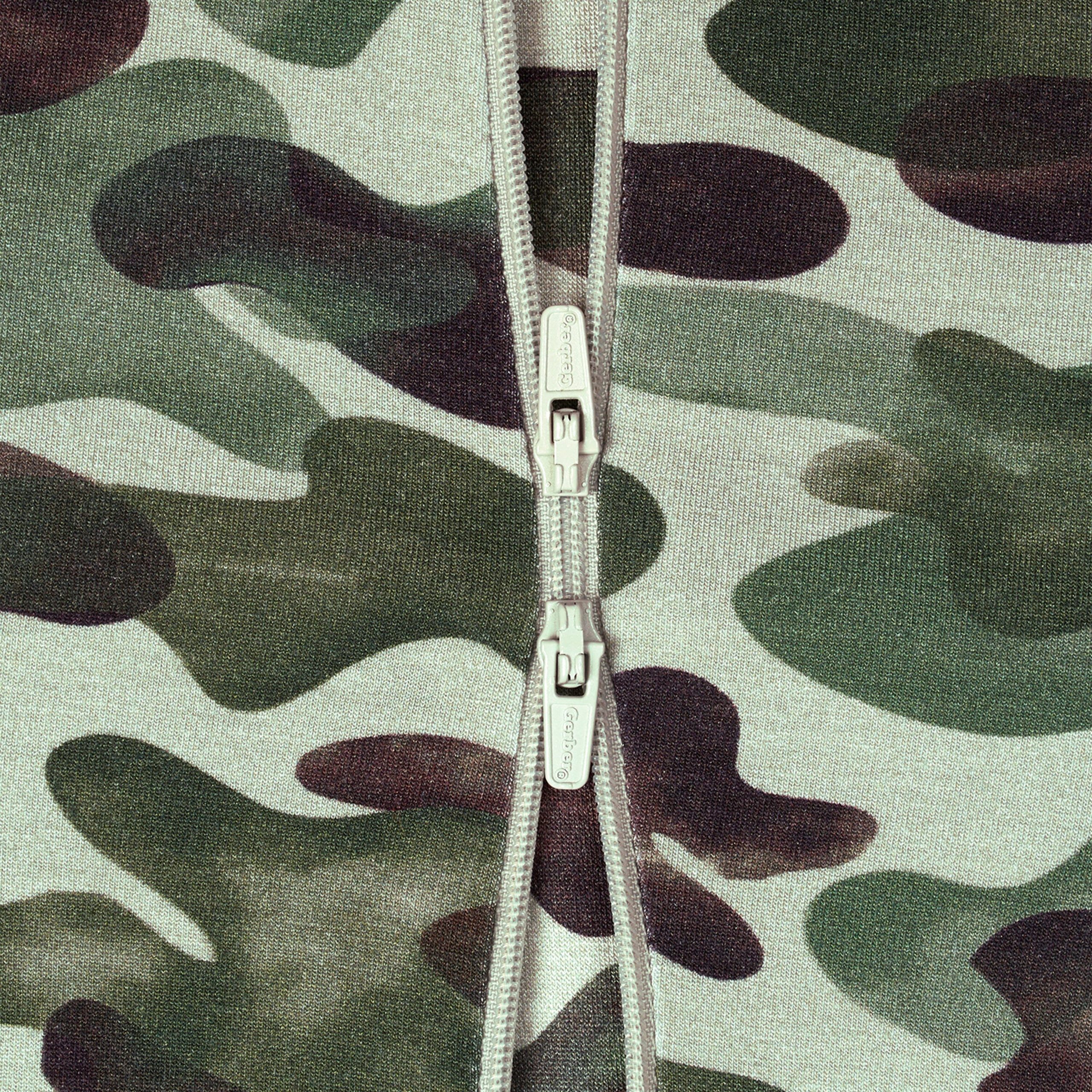 Baby & Toddler Hide & Seek Camo Buttery Soft Viscose Made from Eucalyptus Snug Fit Footed Pajamas - Image 4