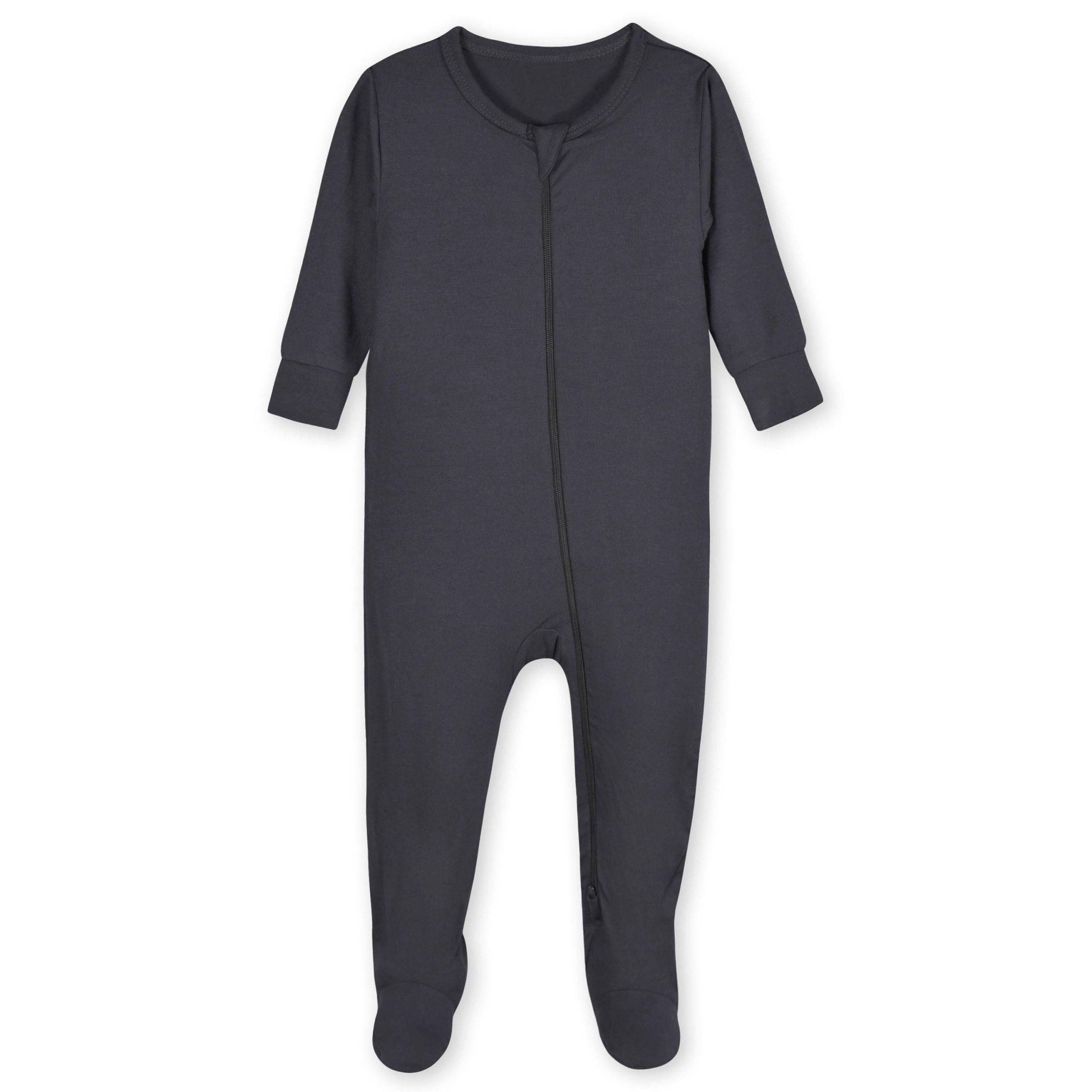 Baby & Toddler Shadow Buttery Soft Viscose Made from Eucalyptus Snug Fit Footed Pajamas - Image 2