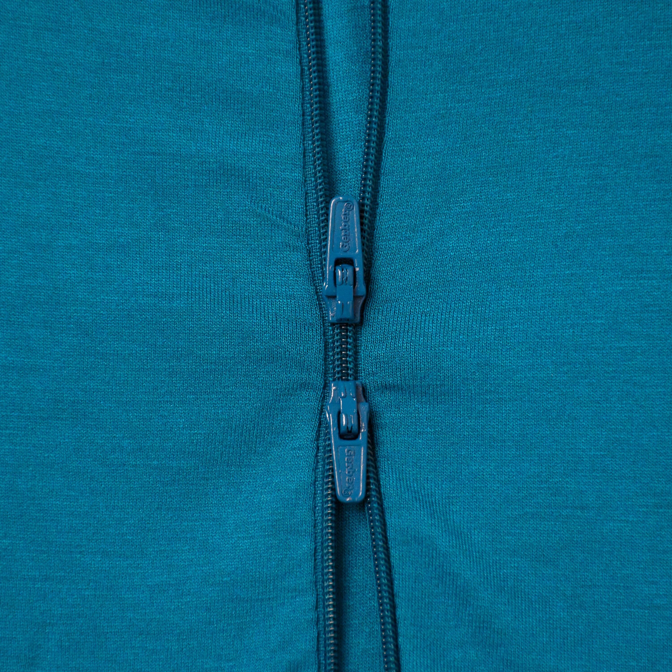 Baby & Toddler Ocean Teal Buttery Soft Viscose Made from Eucalyptus Snug Fit Footed Pajamas - Image 5