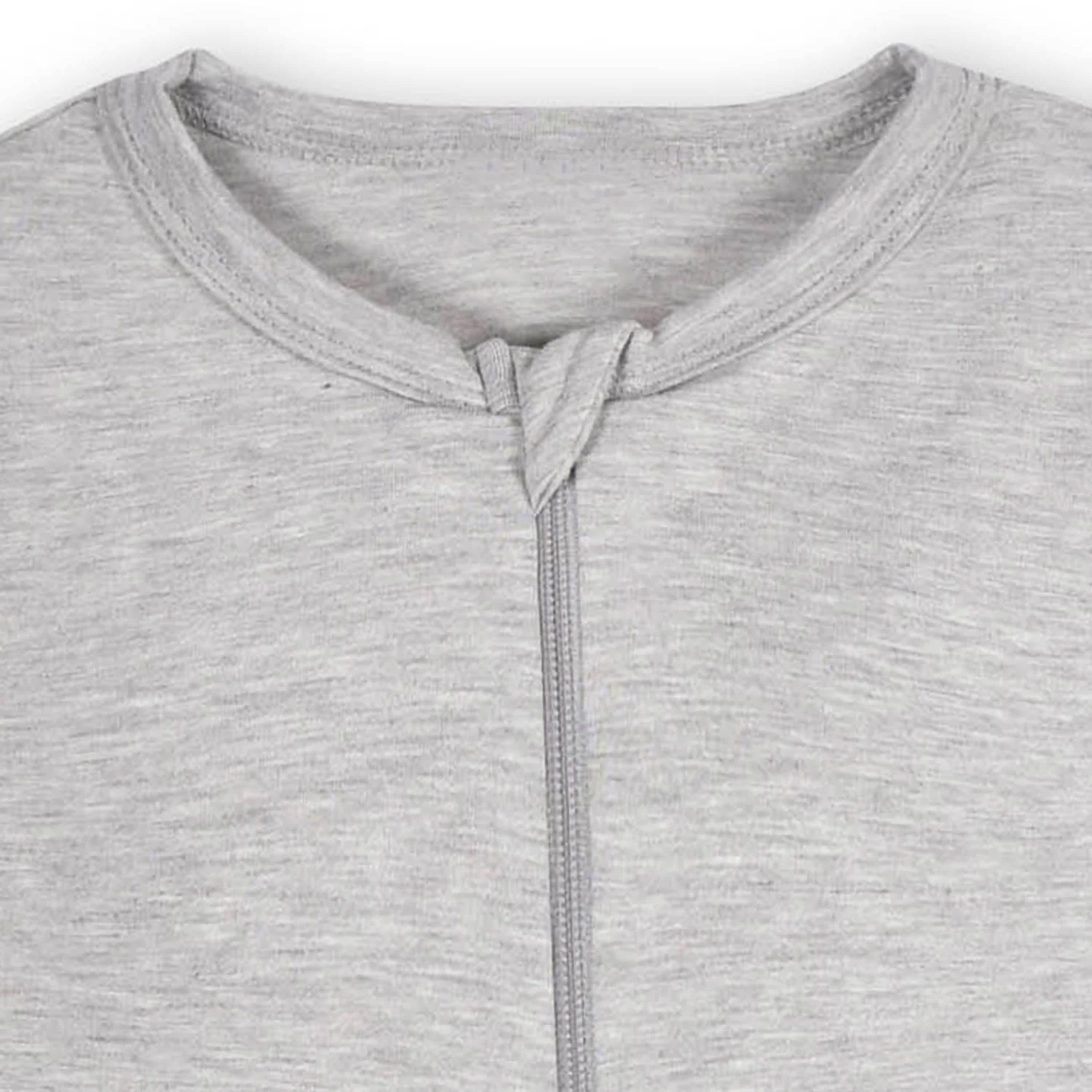 Baby & Toddler Glacier Gray Buttery Soft Viscose Made from Eucalyptus Snug Fit Footed Pajamas - Image 4