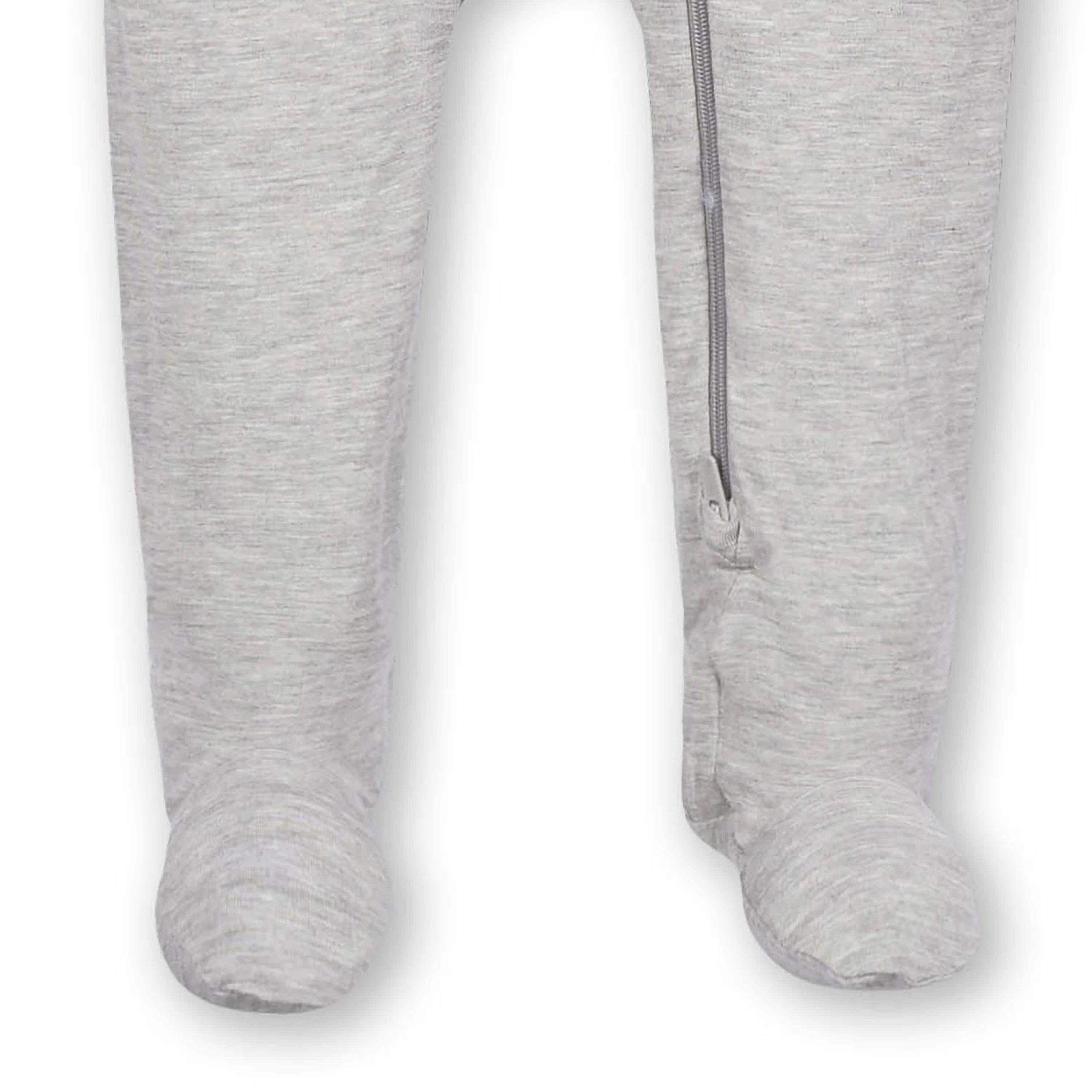 Baby & Toddler Glacier Gray Buttery Soft Viscose Made from Eucalyptus Snug Fit Footed Pajamas - Image 6
