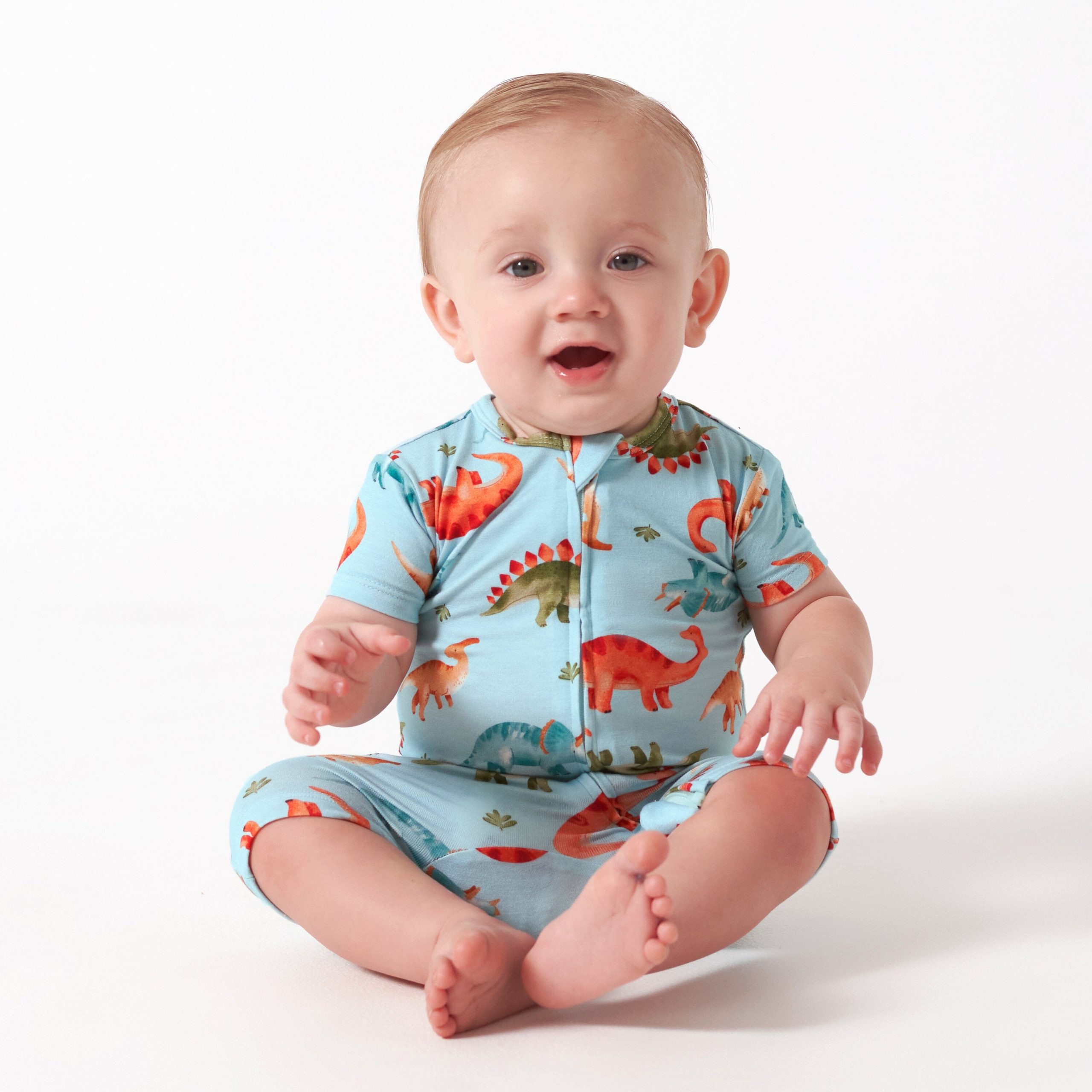 Baby Snugosaurous Buttery Soft Viscose Made from Eucalyptus Snug Fit Romper - Image 3