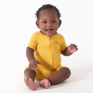 Baby Honey Buttery Soft Viscose Made from Eucalyptus Snug Fit Romper, 18M