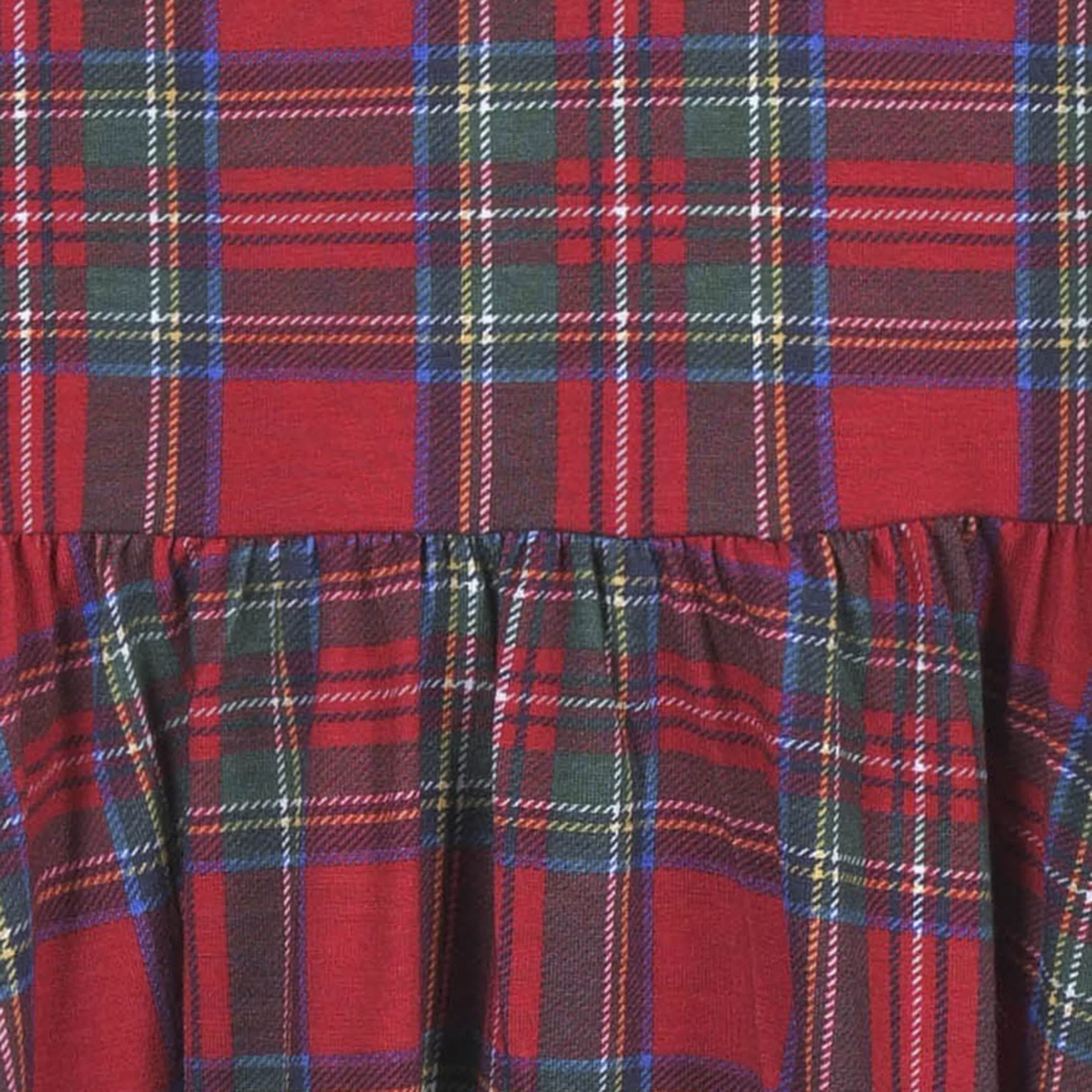 Infant & Toddler Girls Plaid About You Buttery Soft Viscose Made from Eucalyptus Holiday Twirl Dress - Image 6