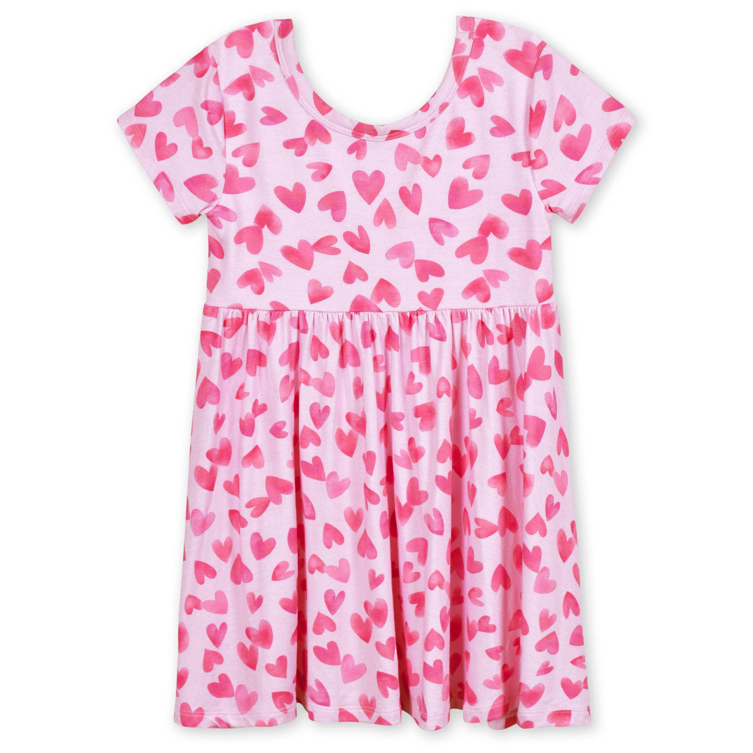 Toddler Girls Heartfelt Buttery Soft Viscose Made from Eucalyptus Twirl Dress - Image 2