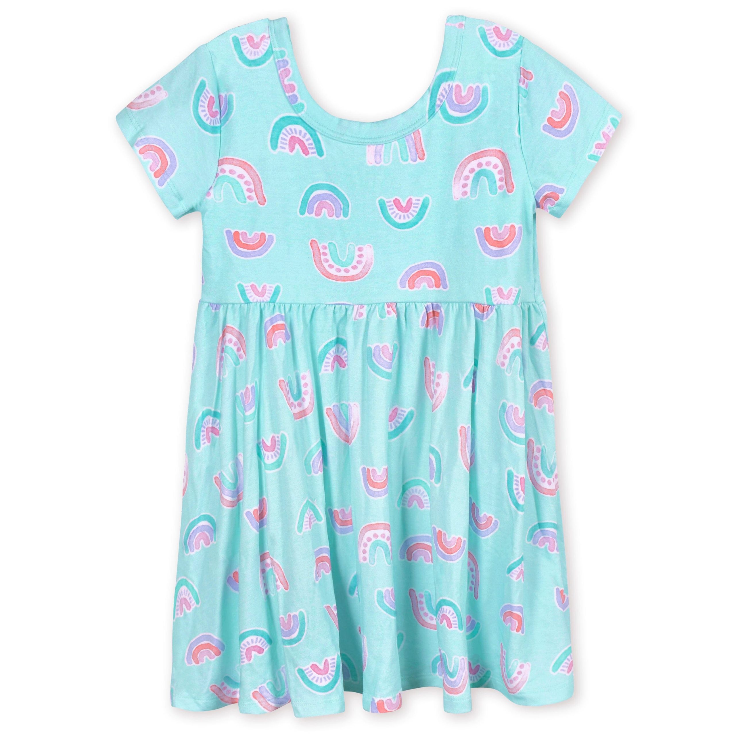Infant & Toddler Girls Rainbow Sky Buttery Soft Viscose Made from Eucalyptus Twirl Dress - Image 2