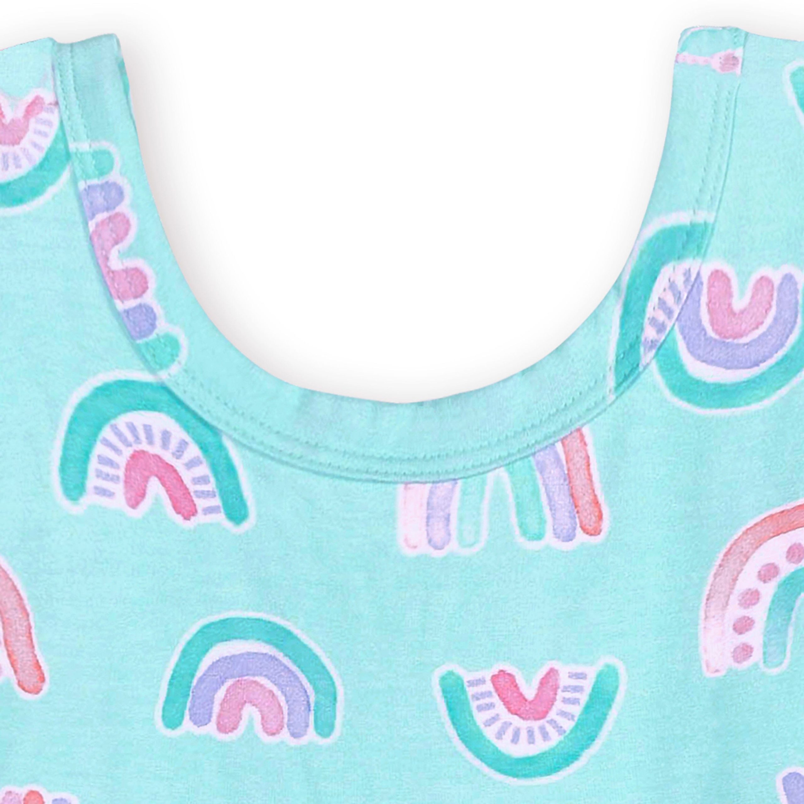 Infant & Toddler Girls Rainbow Sky Buttery Soft Viscose Made from Eucalyptus Twirl Dress - Image 5
