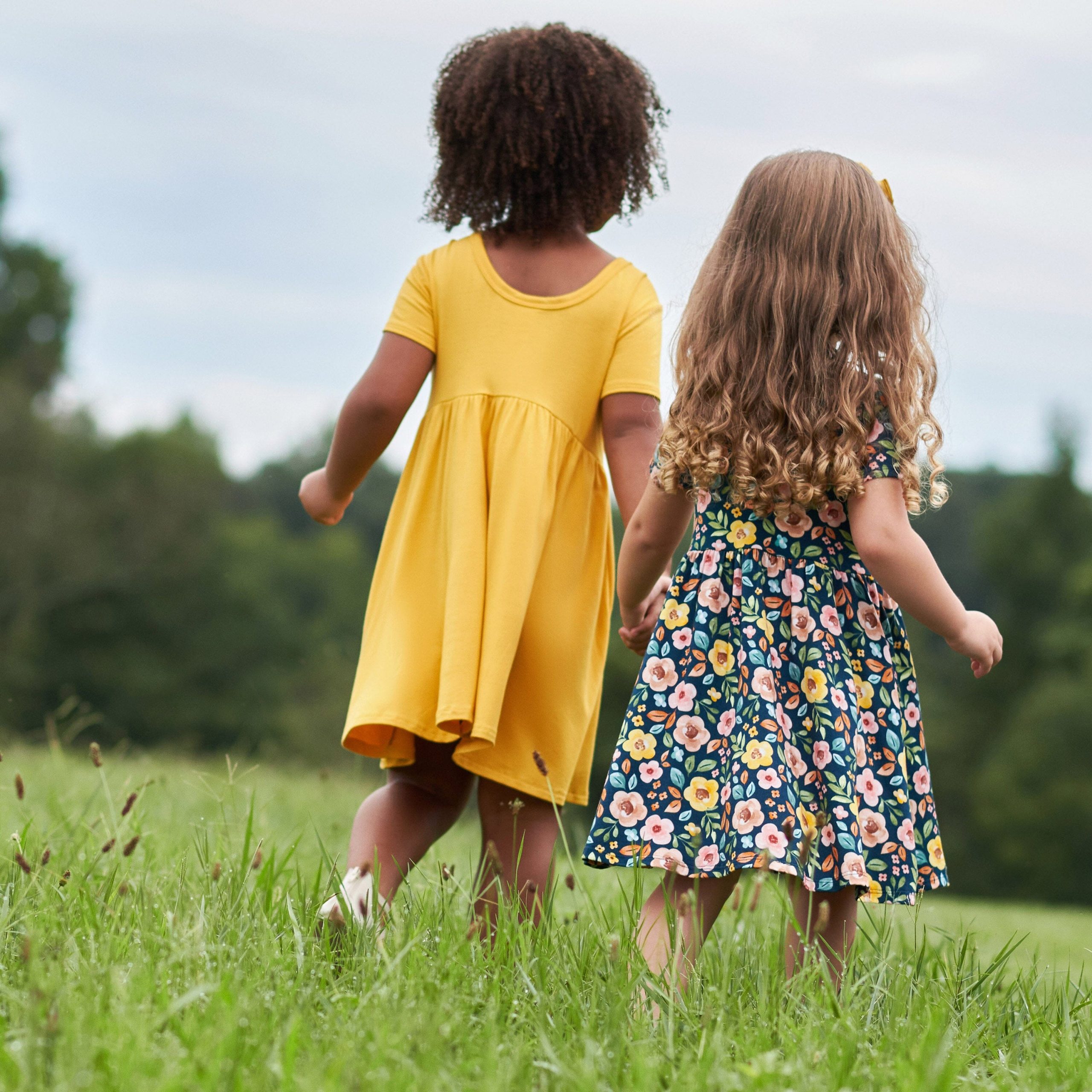 Infant & Toddler Girls Honey Buttery Soft Viscose Made from Eucalyptus Twirl Dress - Image 4