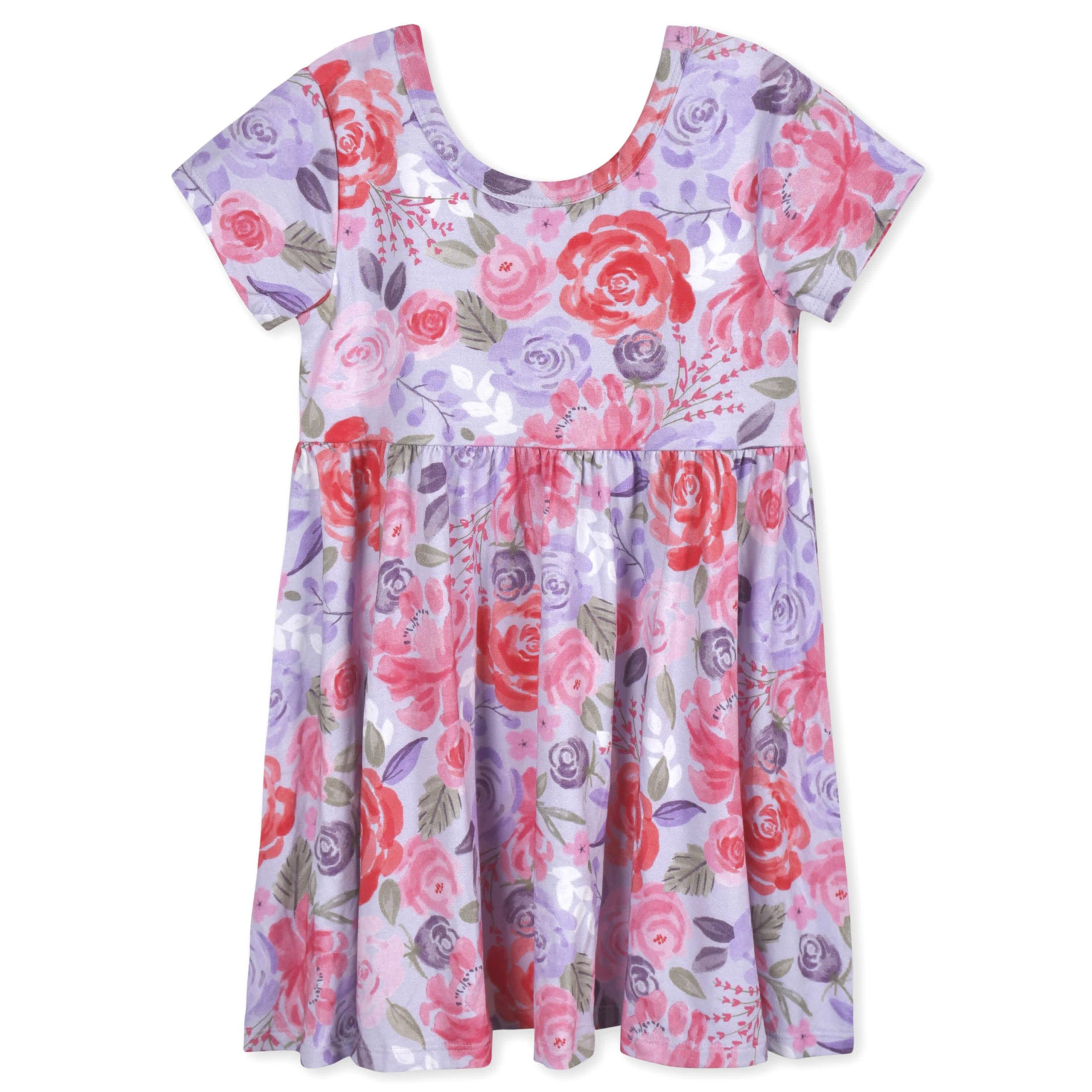 Infant & Toddler Girls Lilac Garden Buttery Soft Viscose Made from Eucalyptus Twirl Dress - Image 2