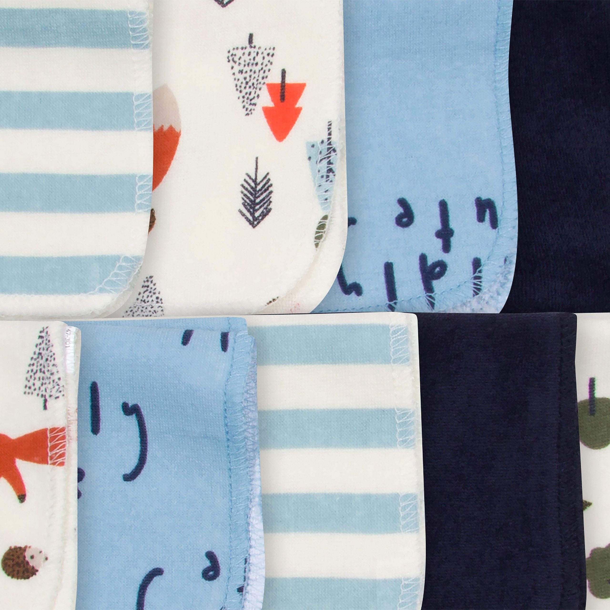 10-Pack Baby Boys Fox Washcloths - Image 2