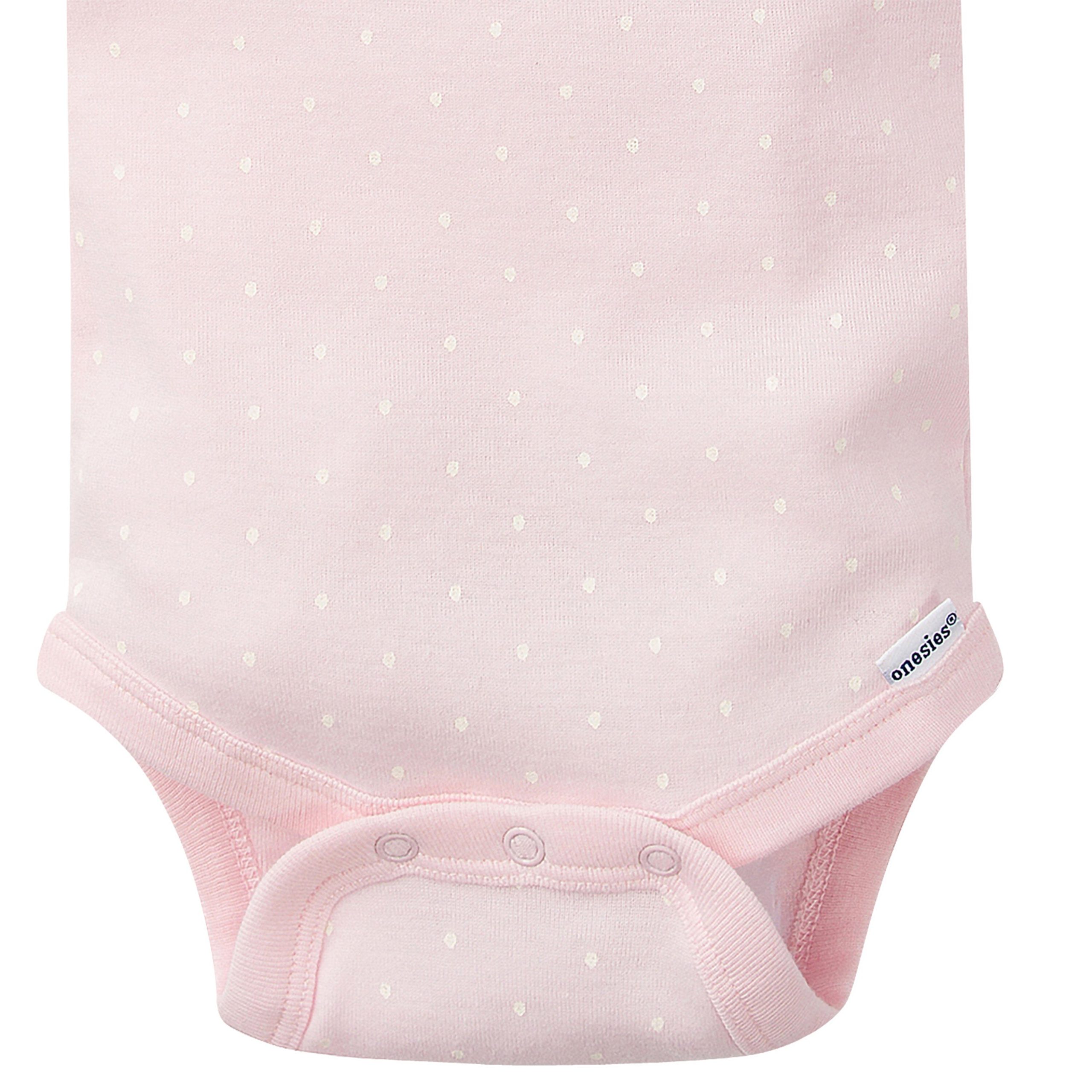 5-Pack Baby Girls Floral Short Sleeve Onesies® Bodysuits - Image 5