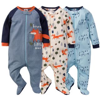 3-Pack Baby Boys Fox Sleep 'N Plays