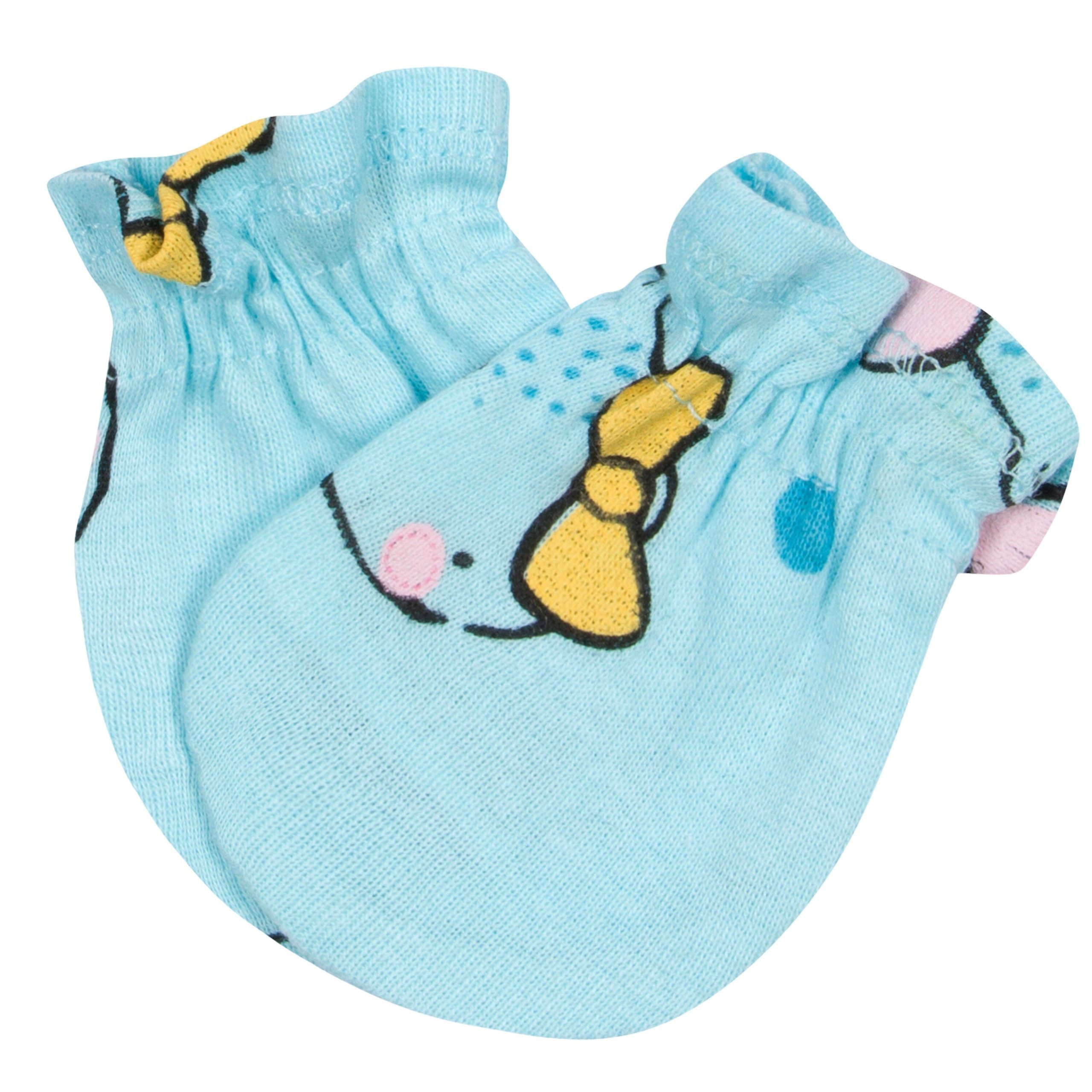 3-Pack Baby Girls Bear No Scratch Mittens - Image 2