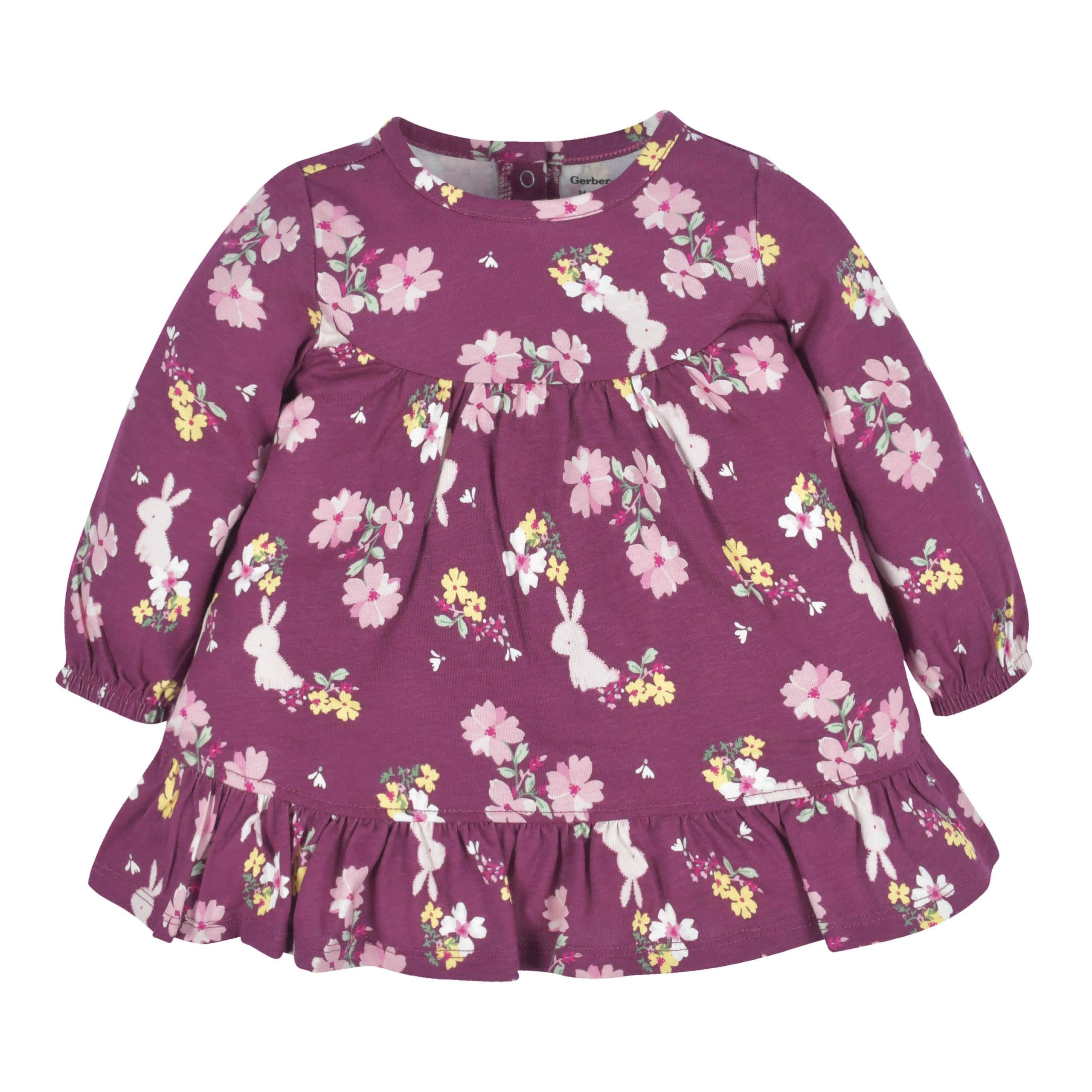 2-Piece Baby & Toddler Girls Apple Bouquets Long Sleeve Dress & Leggings Set - Image 2