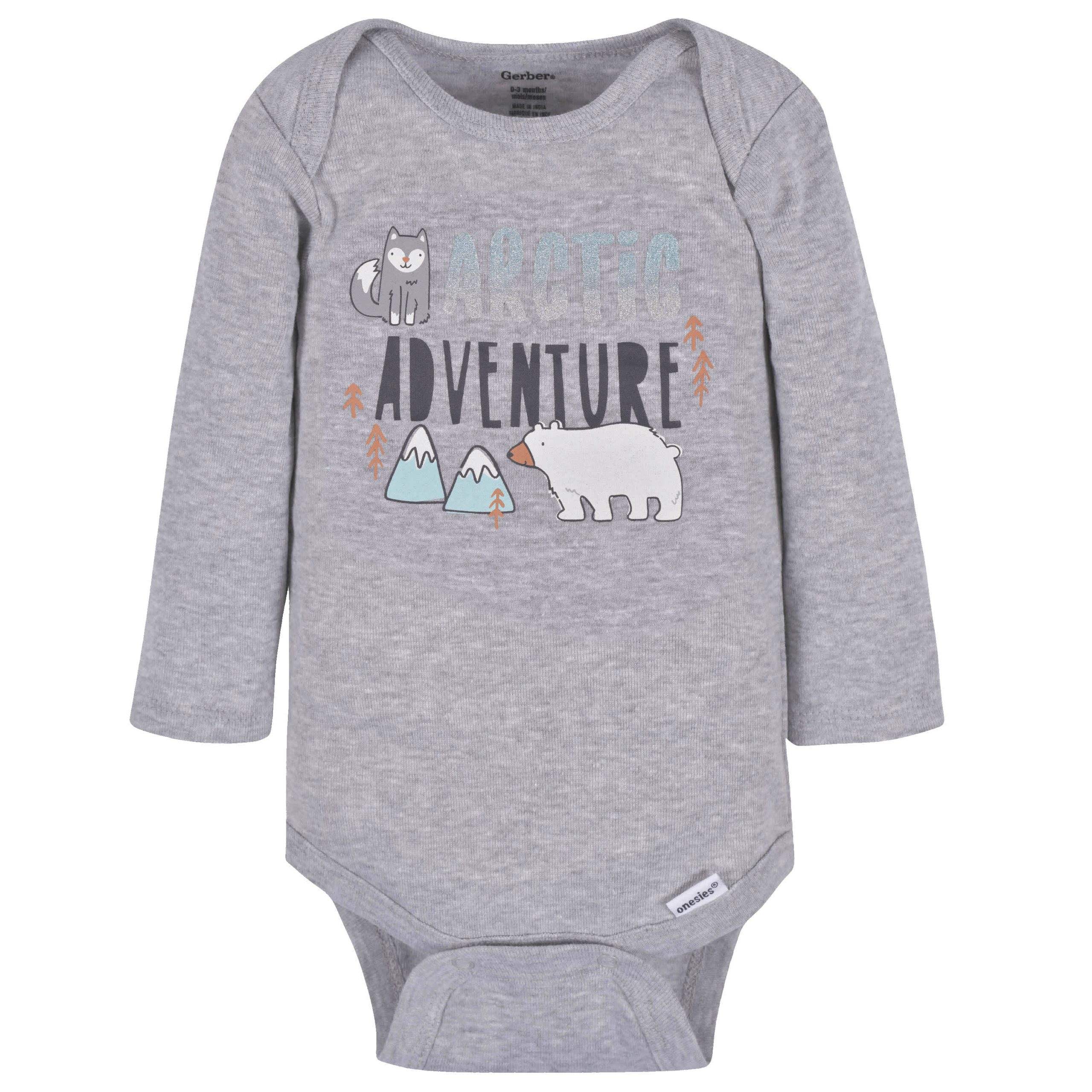 3-Pack Baby Boys Polar Pals Long Sleeve Onesies® Bodysuits - Image 2