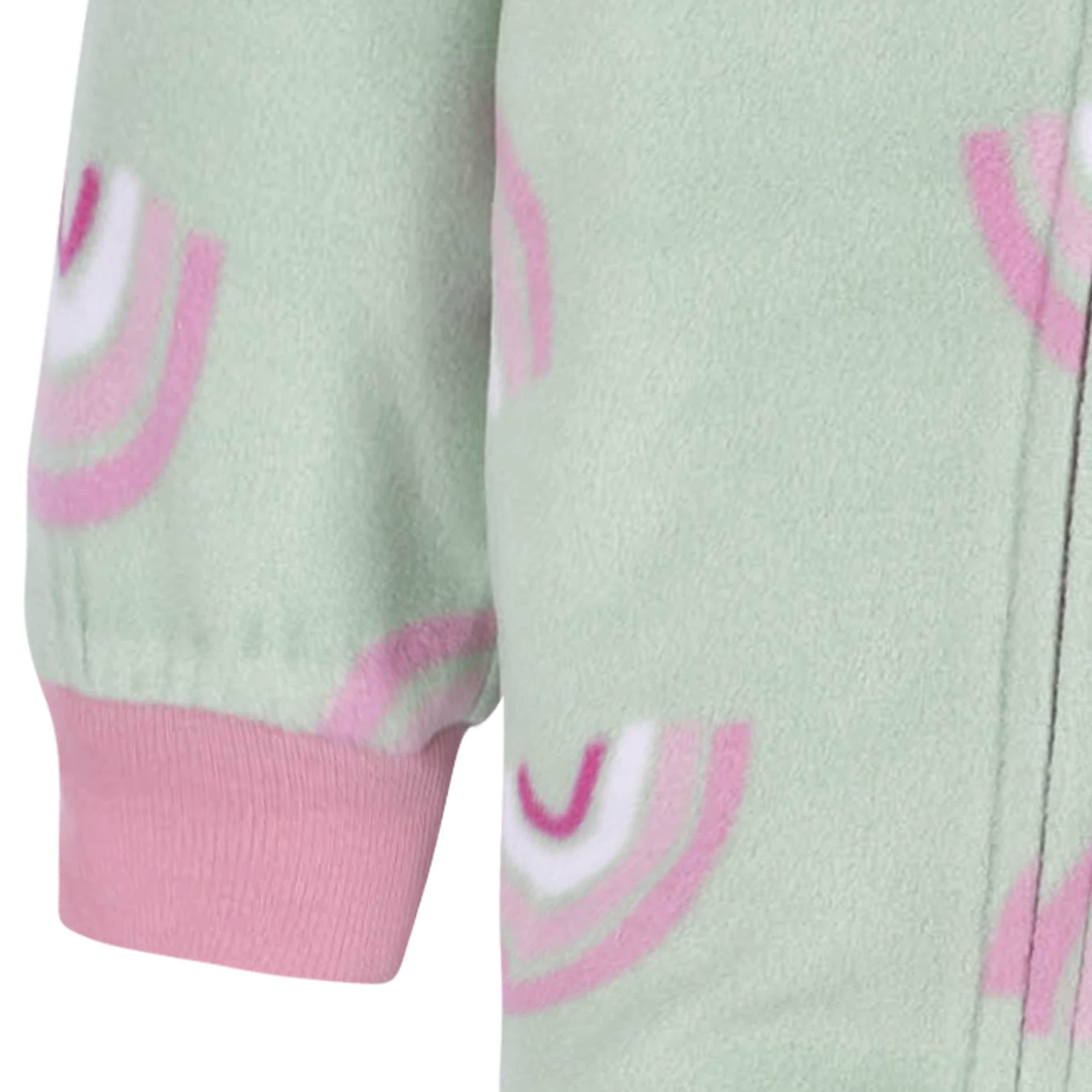 2-Pack Toddler Girls Green Rainbow Fleece Pajamas - Image 8
