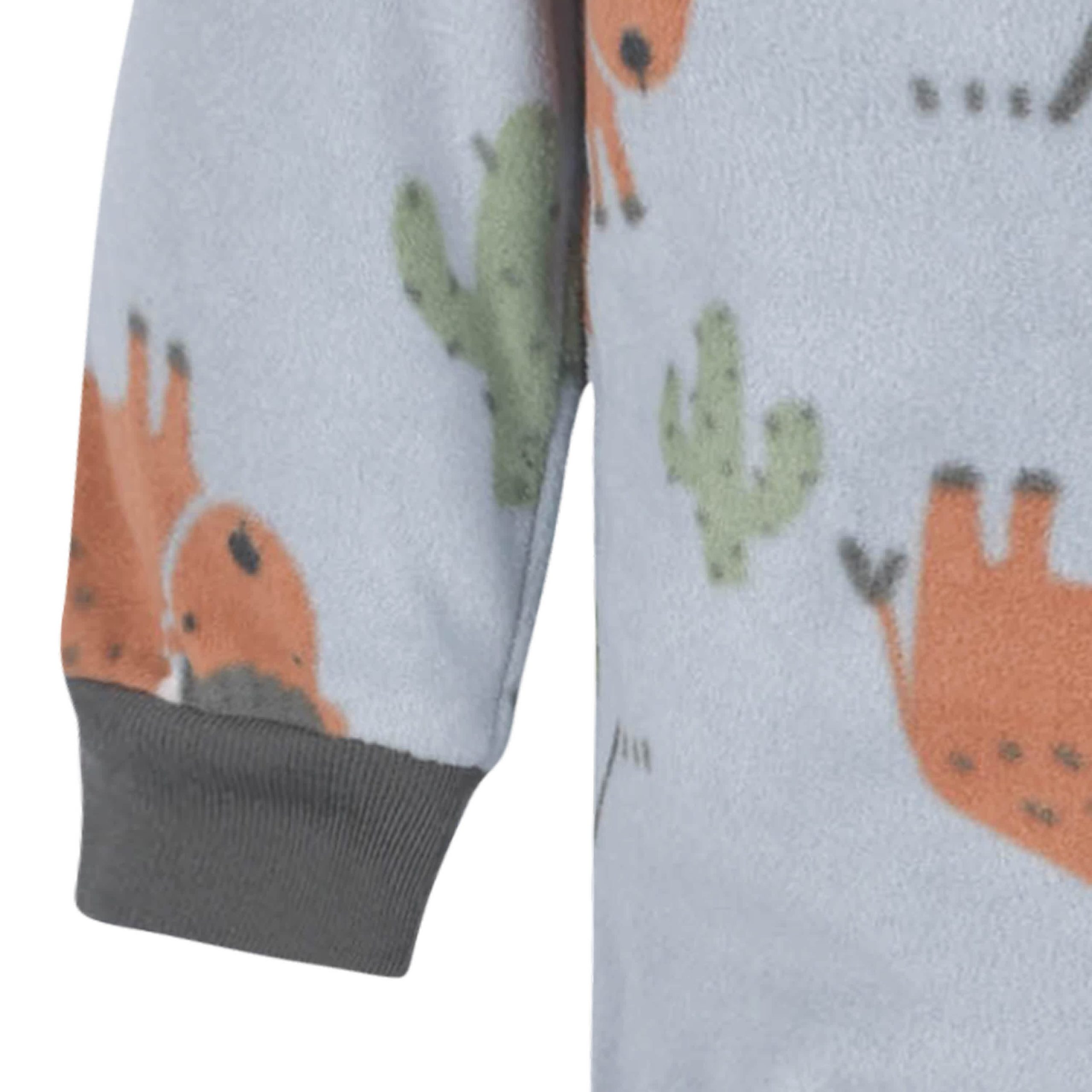 2-Pack Baby & Toddler Boys Gray Buffalo Fleece Pajamas - Image 6