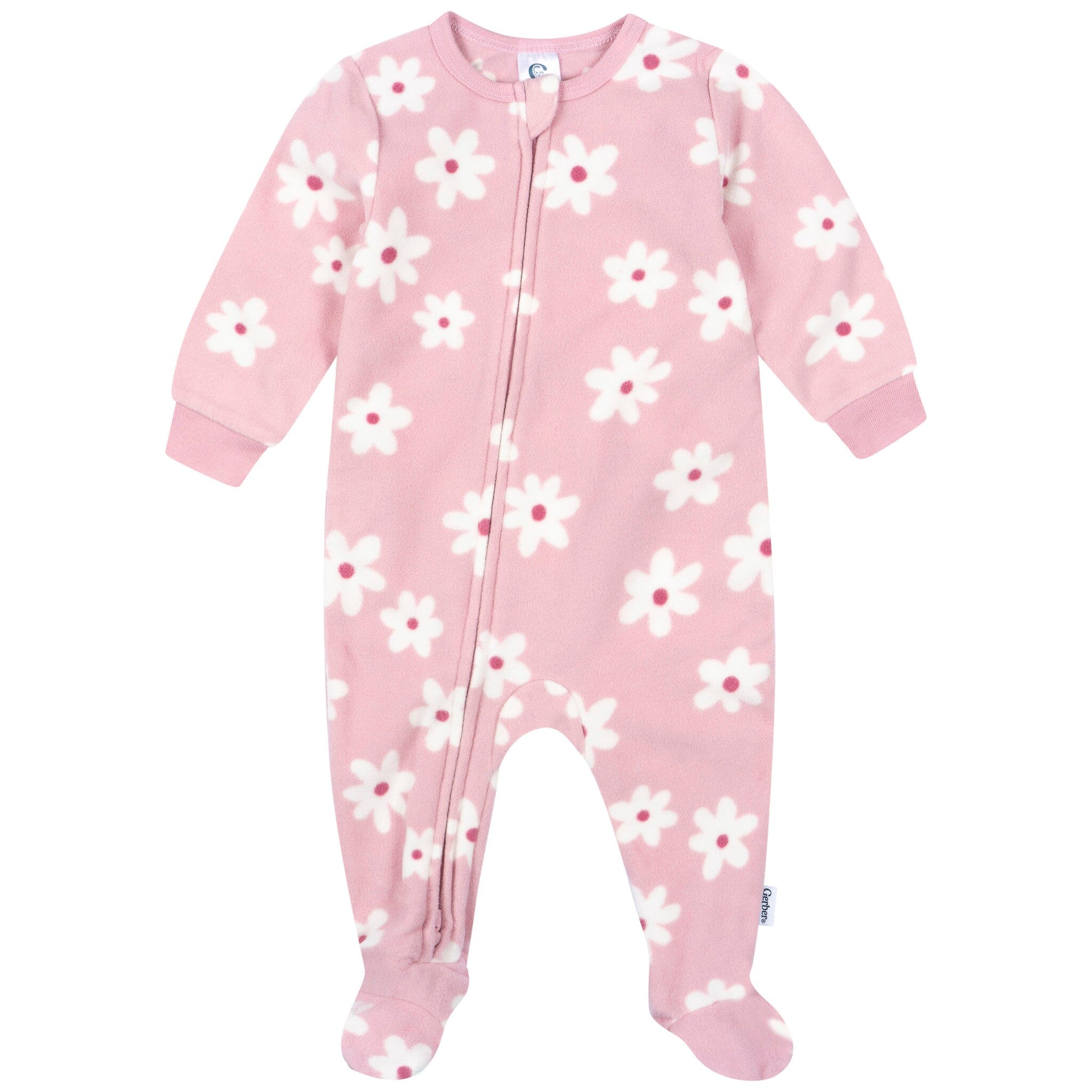 3-Pack Baby & Toddler Girls Cherries Footed Fleece Pajamas - Image 2