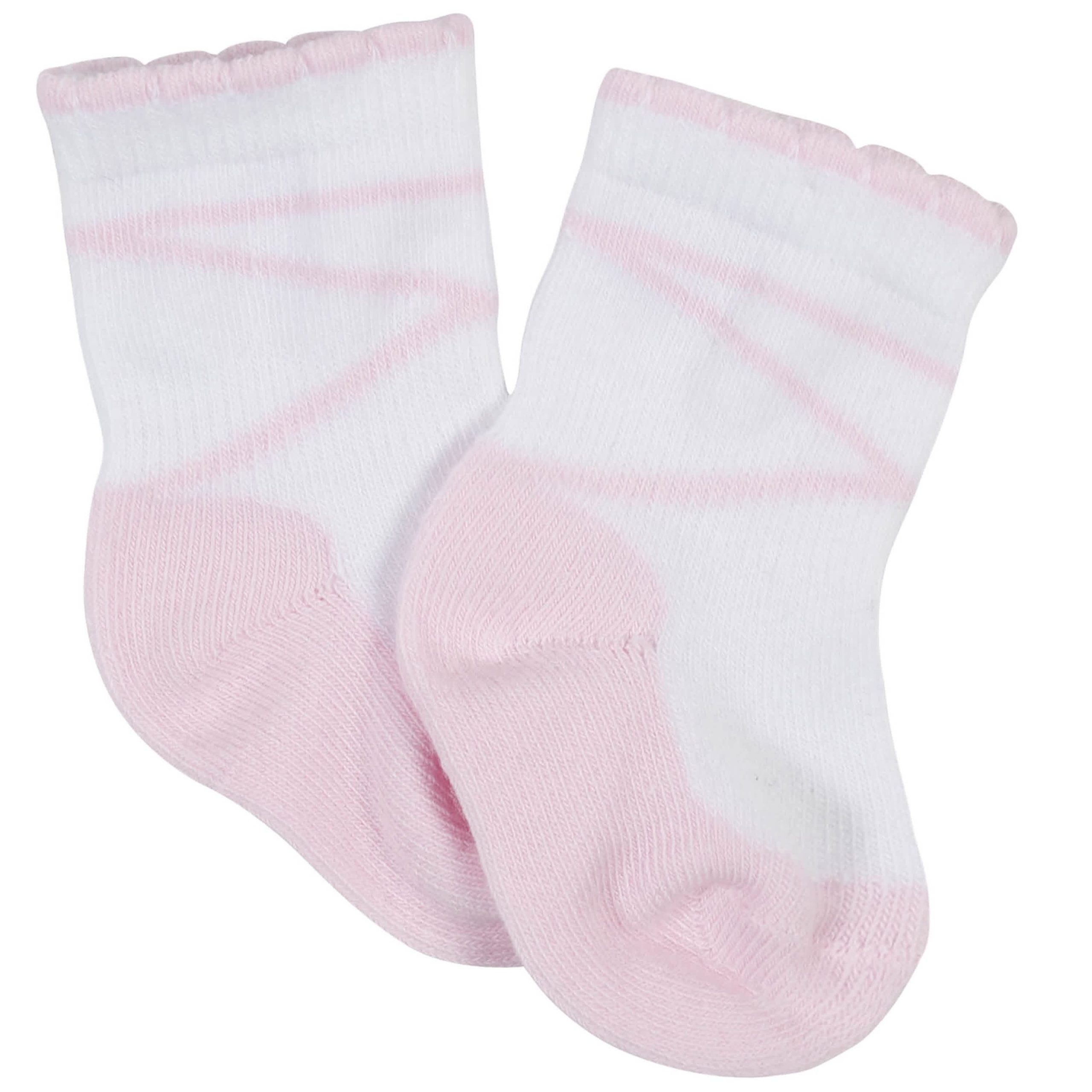 10-Pack Baby Girls Fairy Tale & White Wiggle Proof® Socks - Image 4