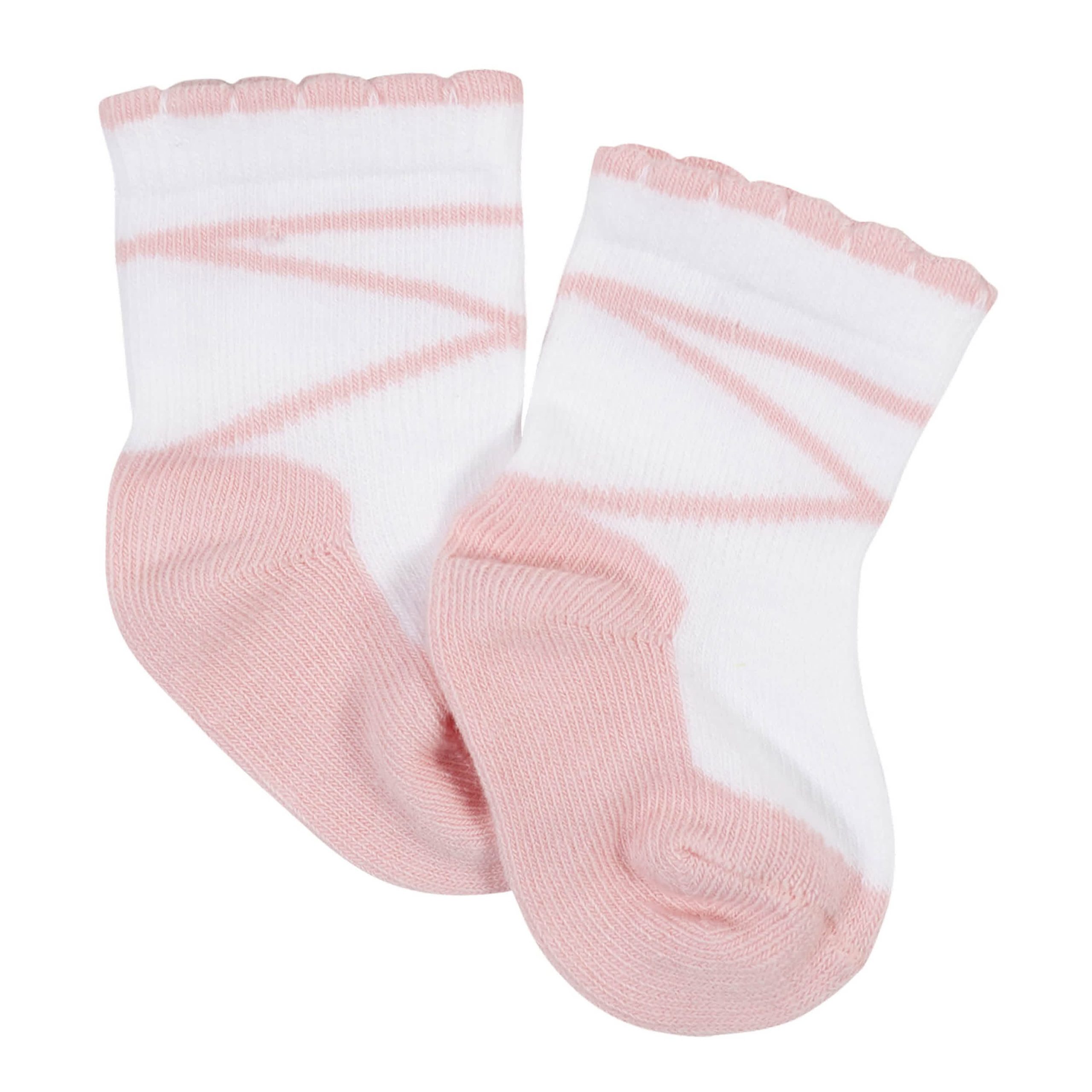 10-Pack Baby Girls Love You & White Wiggle Proof® Socks - Image 3