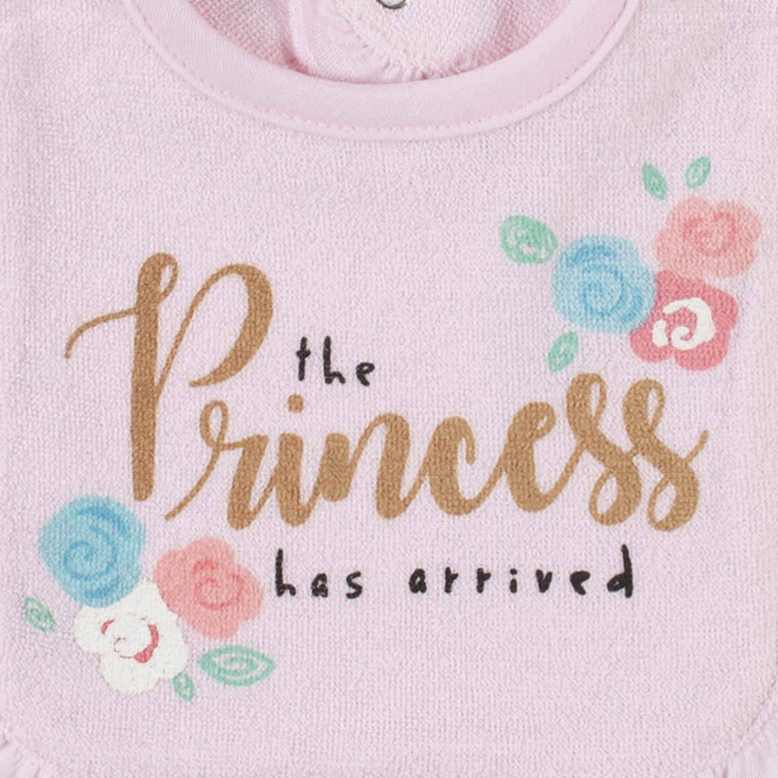 21-Piece Baby Girls Princess Terry Bib, Burpcloth, Mittens, Cap and Bootie Sock Set - Image 3