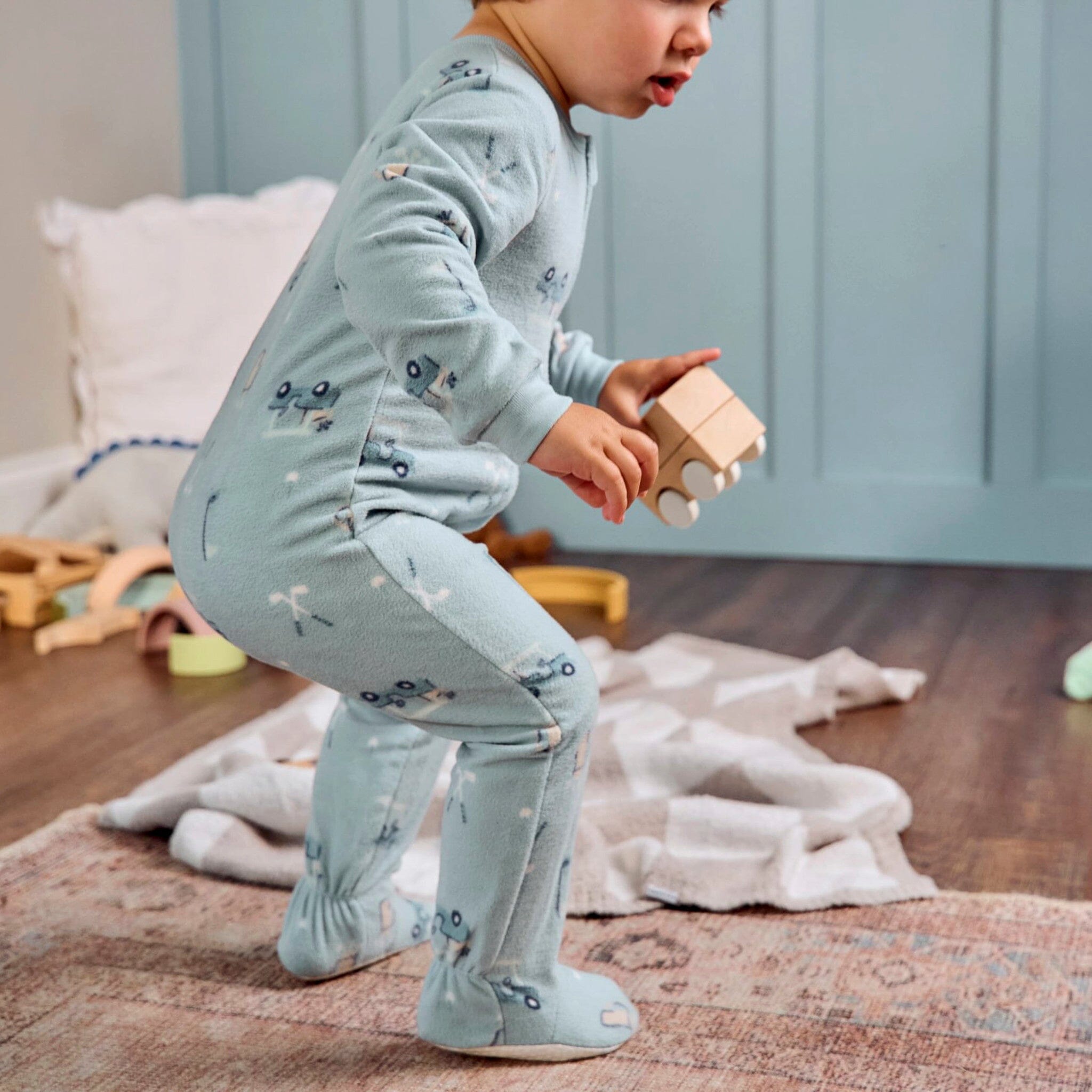 3-Pack Baby & Toddler Boys Golf Footed Fleece Pajamas - Image 5