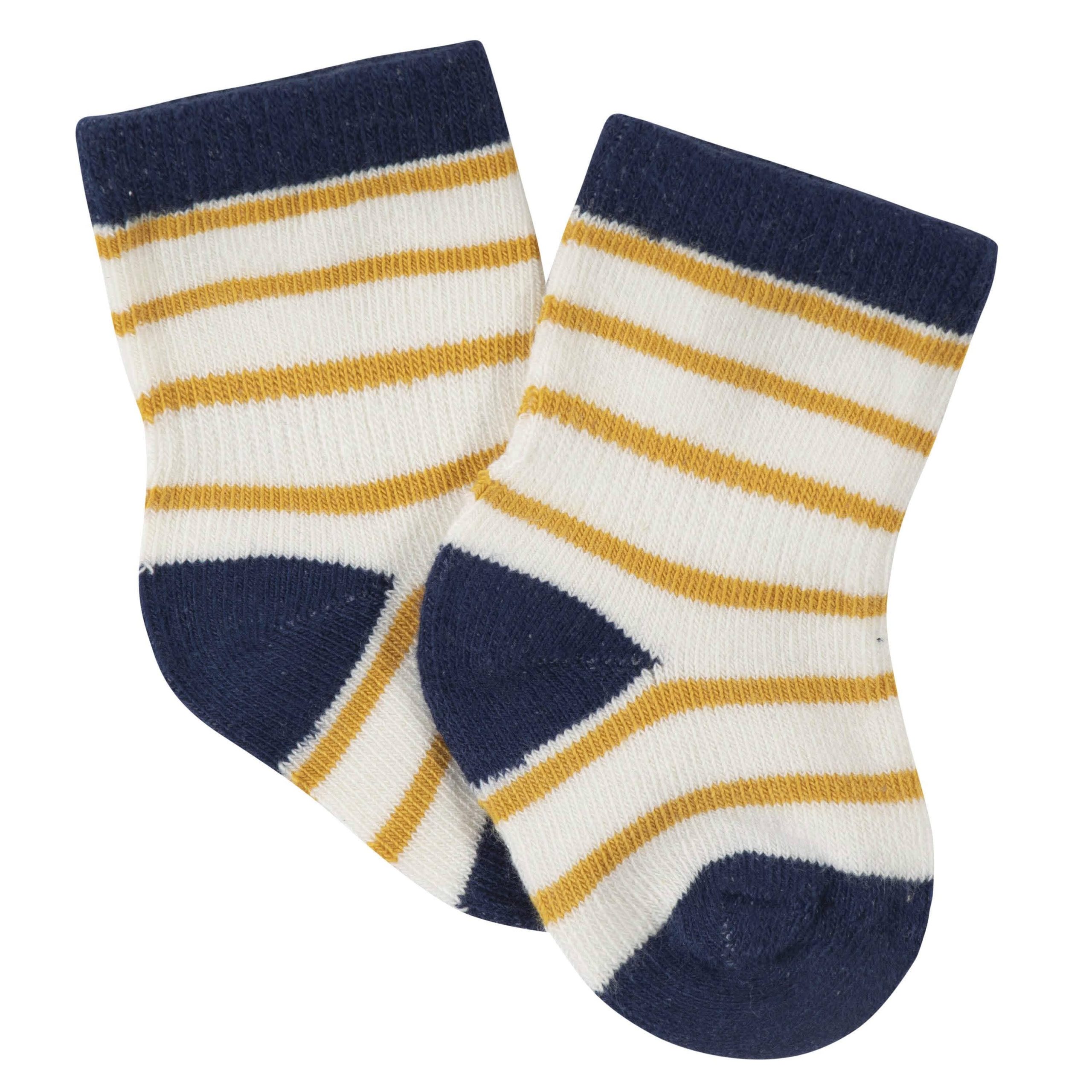 21-Piece Baby Boys Fox Terry Bib, Burpcloth, Mittens, Cap and Bootie Sock Set - Image 12