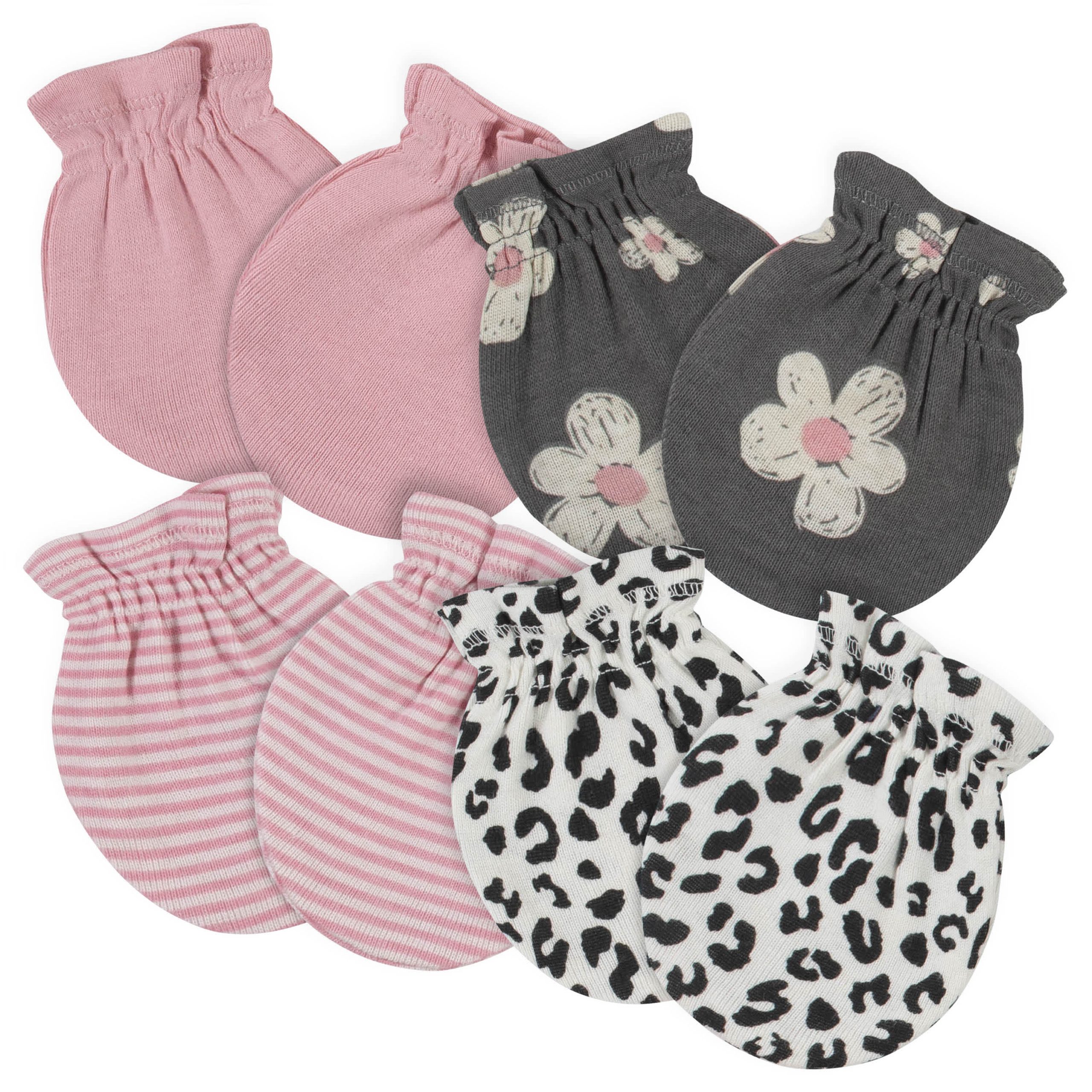 18-Piece Baby Girls Leopard Onesies® Bodysuit, Mitten, Cap, & Sock Set - Image 7