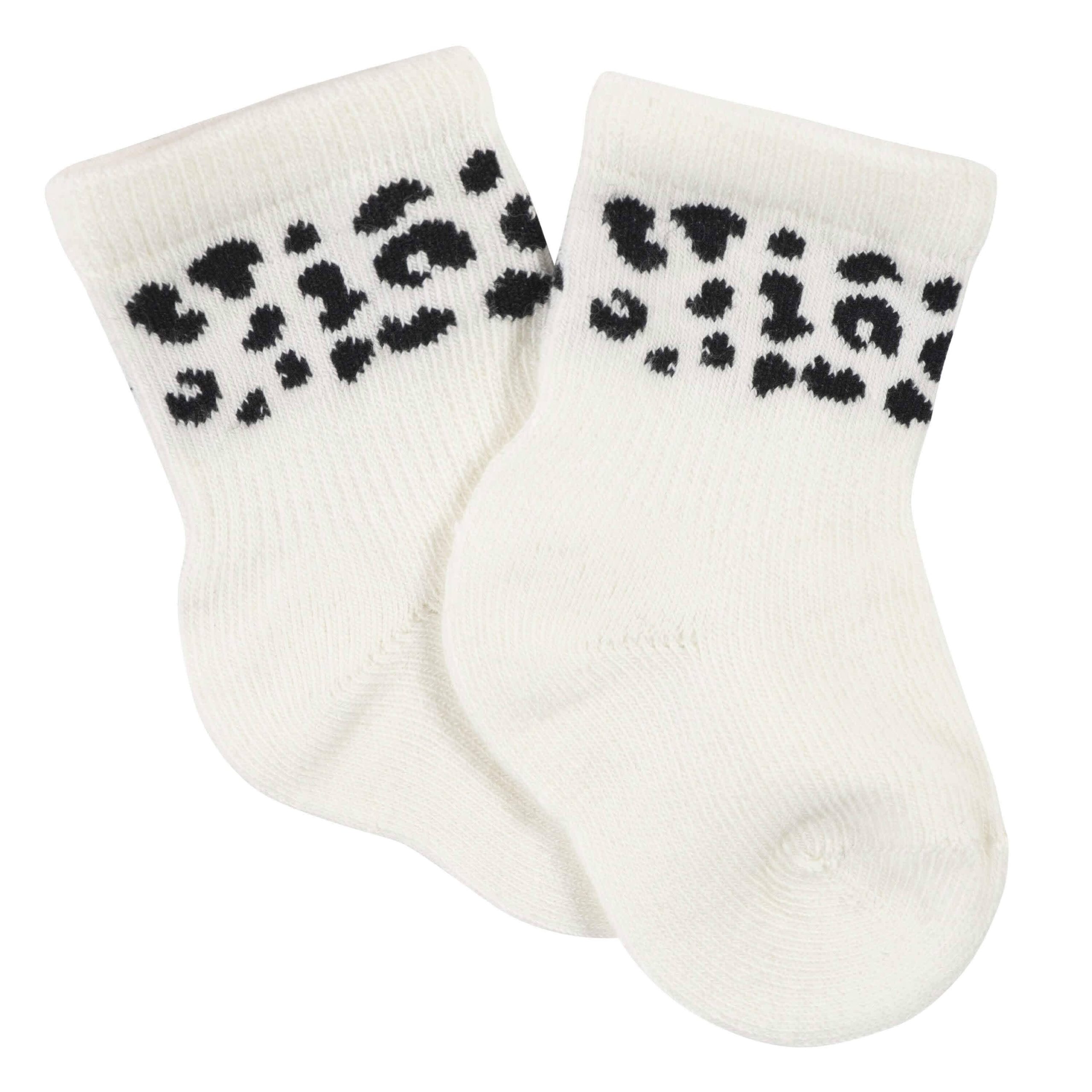 18-Piece Baby Girls Leopard Onesies® Bodysuit, Mitten, Cap, & Sock Set - Image 10