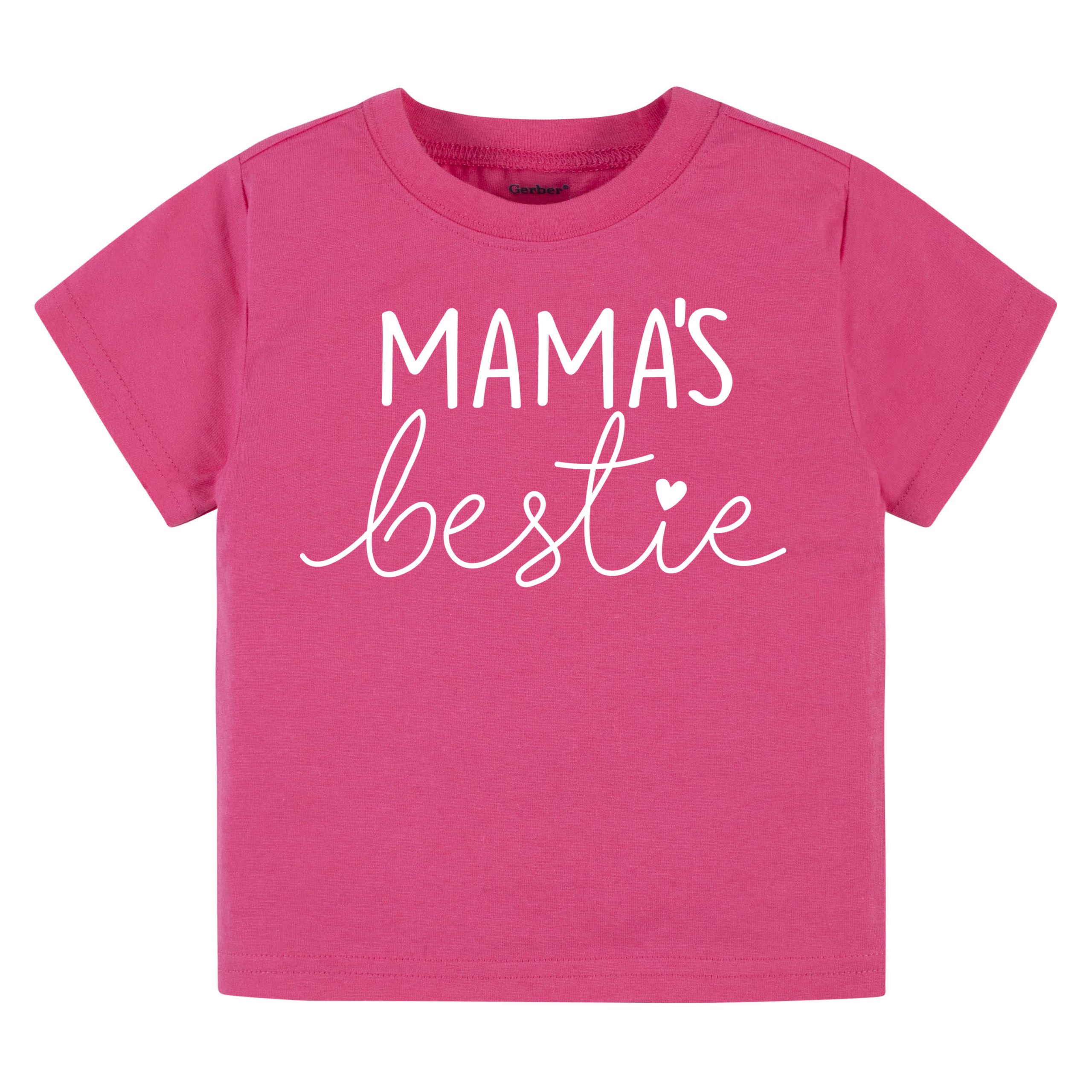Infant & Toddler Girls "Mama's Bestie" Short Sleeve Tee