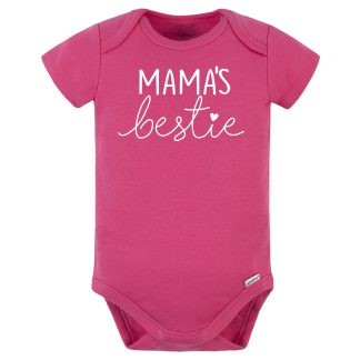 Baby Girls "Mama's Bestie" Short Sleeve Onesies® Bodysuit