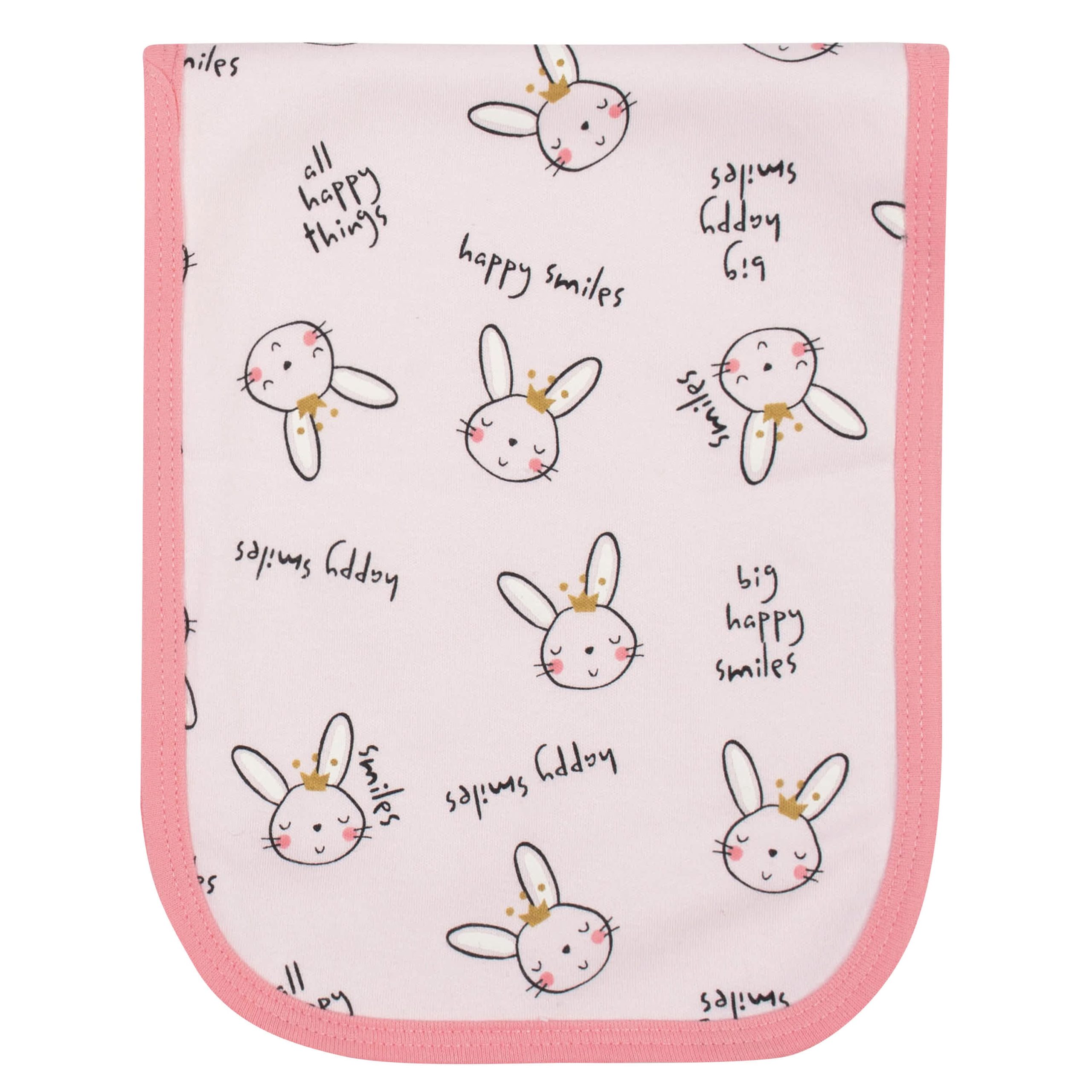 4-Pack Baby Girls Ballerina Terry Burp Cloths - Image 2