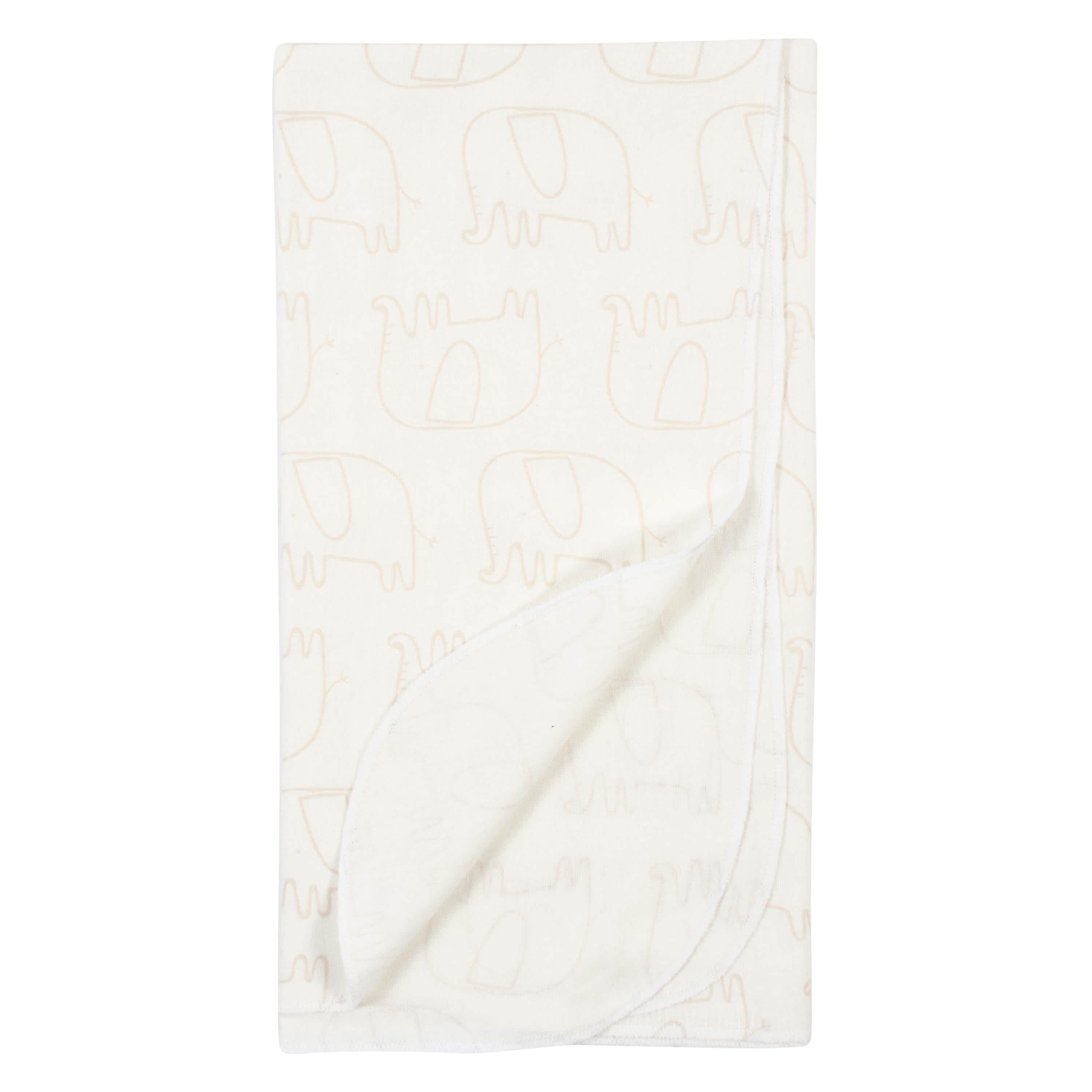 4-Pack Neutral Safari Flannel Receiving Blankets - Image 3