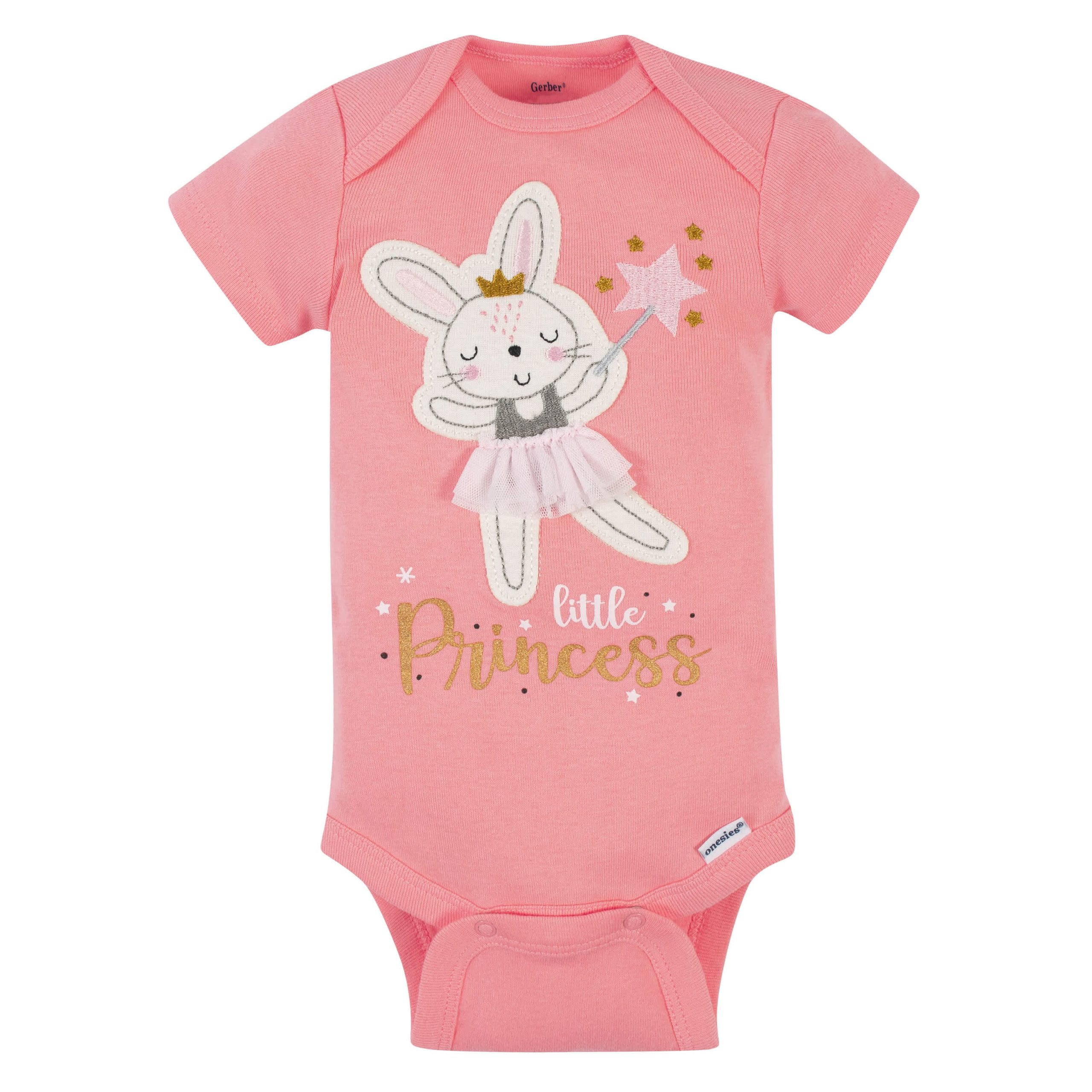 5-Pack Baby Girls Ballerina Short Sleeve Onesies® Bodysuits - Image 2