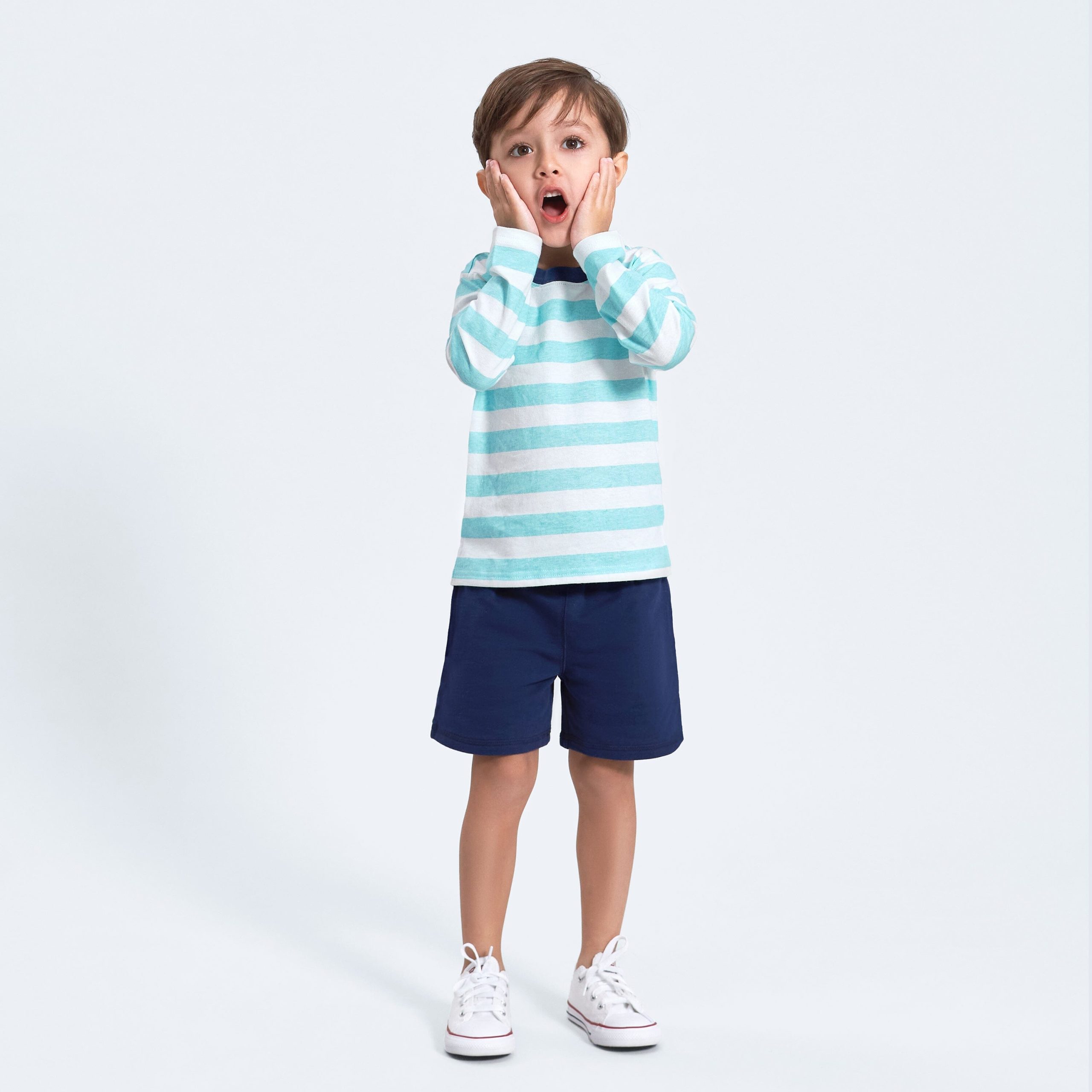 3-Pack Baby Boys Royal Blues Long Sleeve Pocket Tees, 0-3M - Image 2
