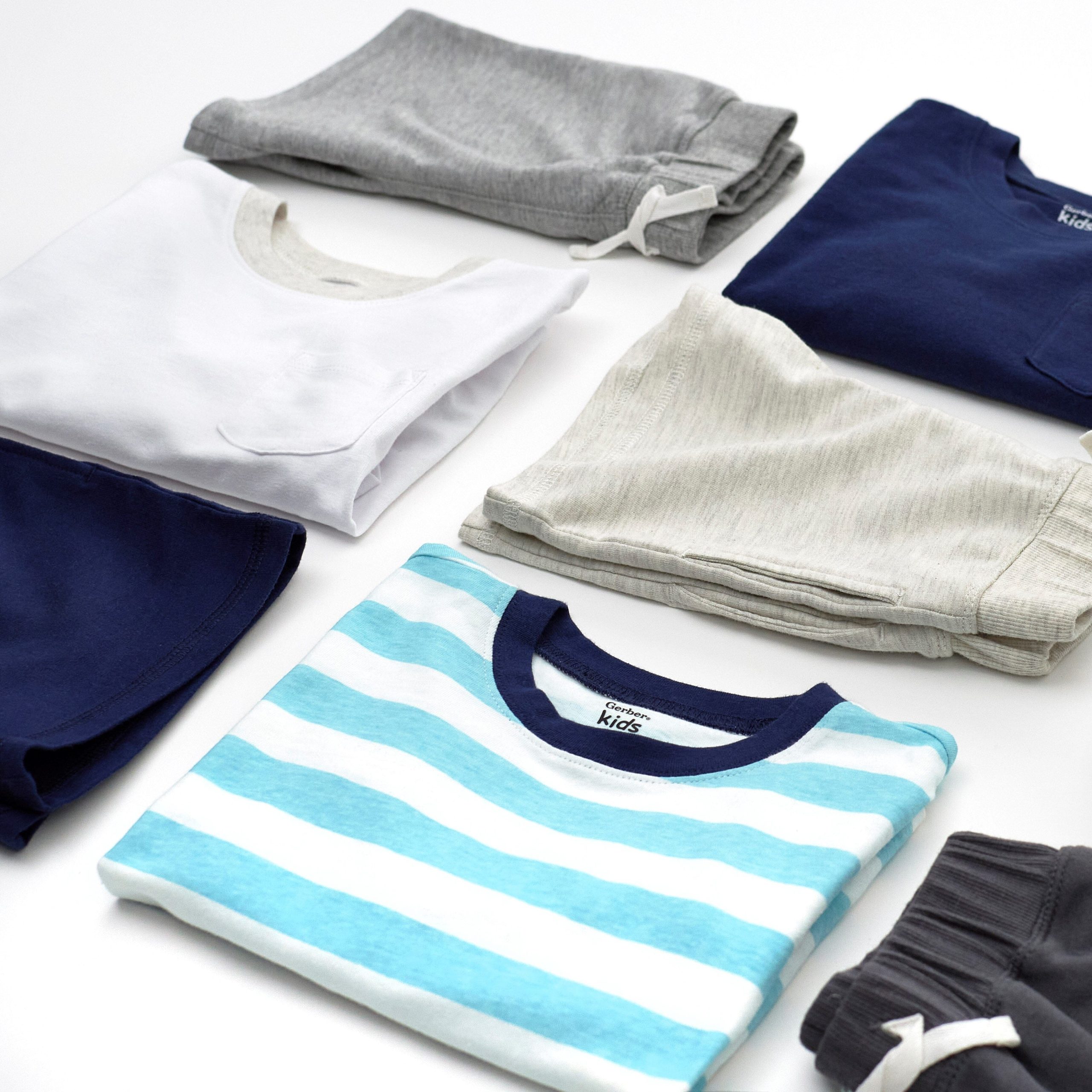 3-Pack Baby Boys Royal Blues Long Sleeve Pocket Tees, 0-3M - Image 9