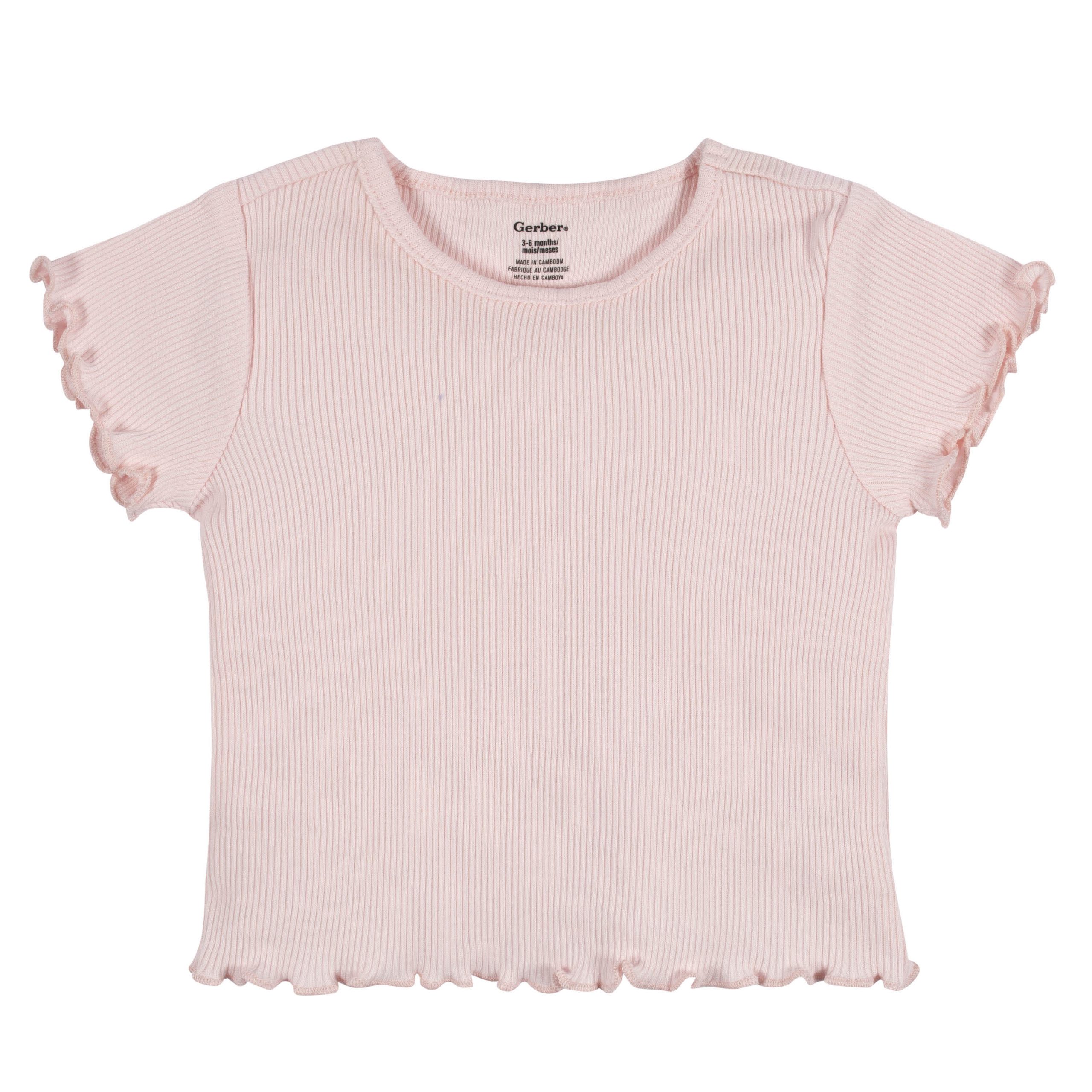 3-Pack Baby & Toddler Girls Sweet Florals Short Sleeve Tees - Image 4