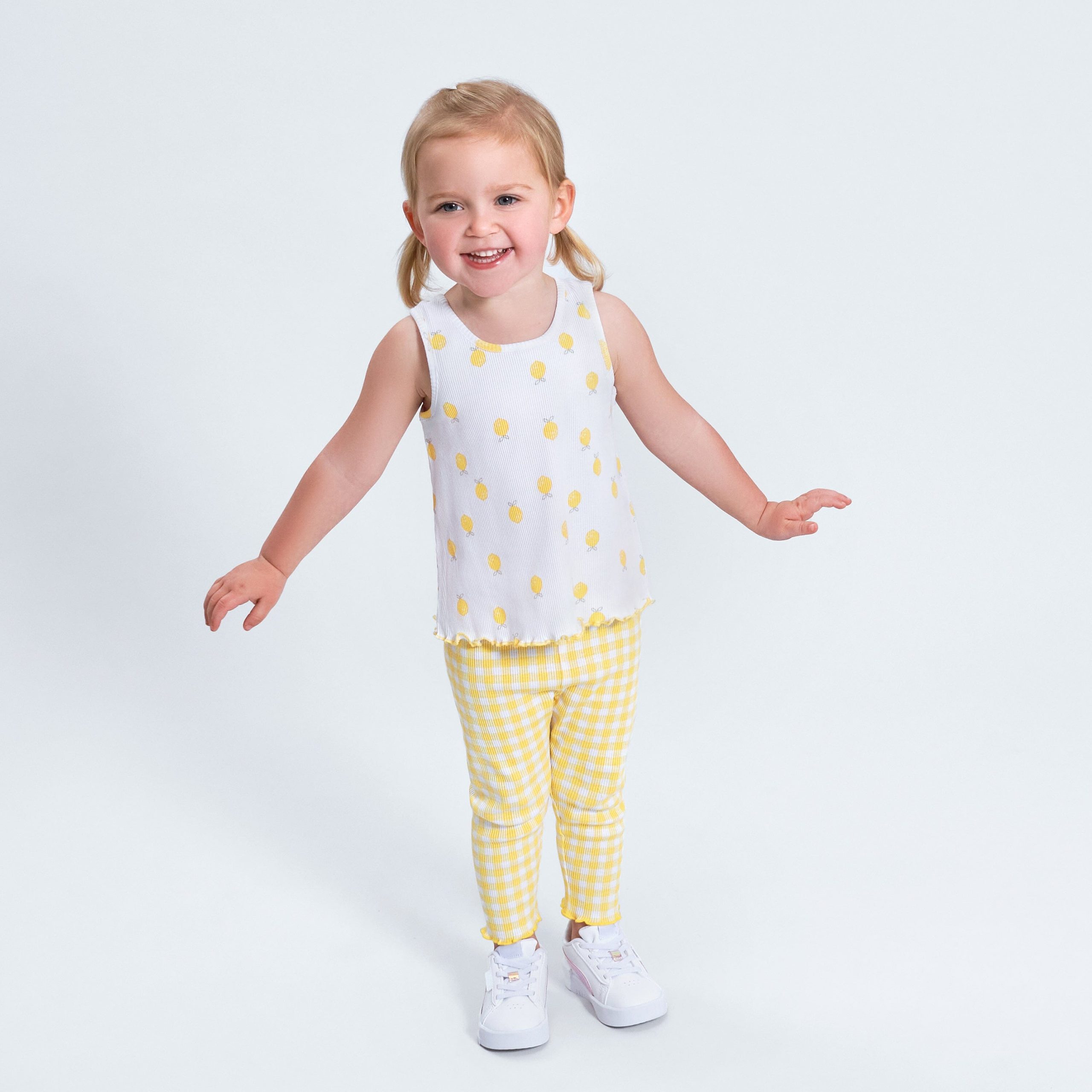 3-Pack Baby Girls Picnic Day Dreams Racer Back Tank Tops, 0-3M - Image 2