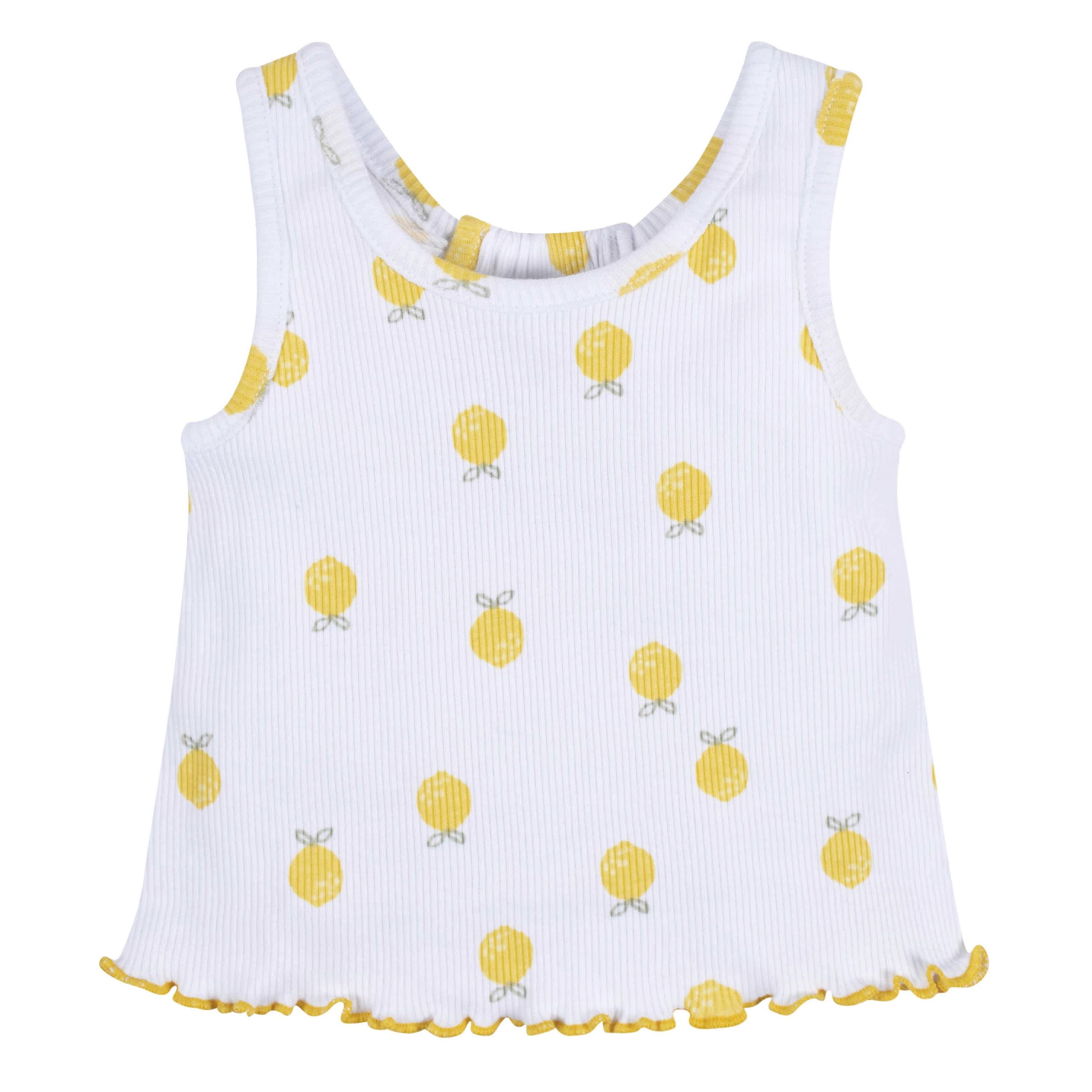 3-Pack Baby Girls Picnic Day Dreams Racer Back Tank Tops, 0-3M - Image 4