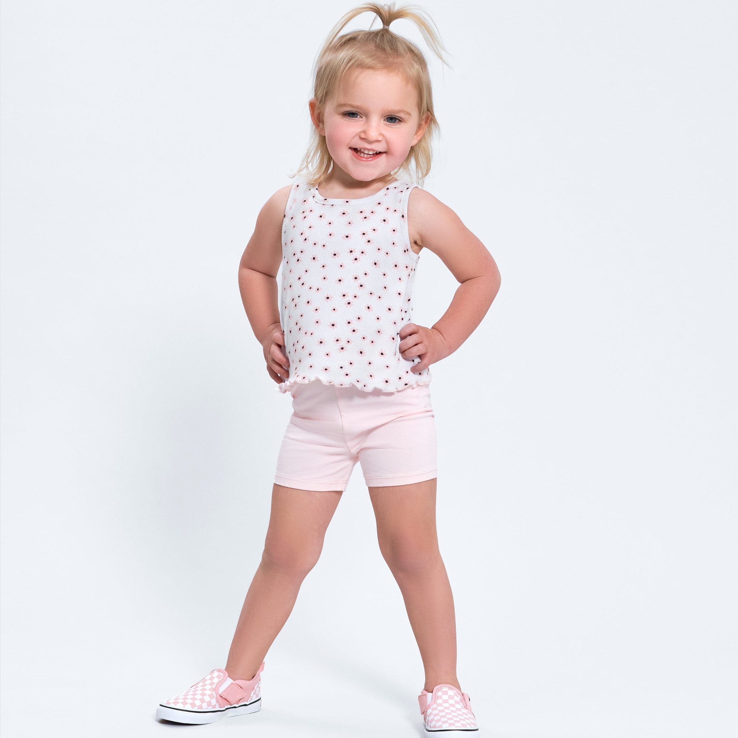 3-Pack Baby Girls Sweet Florals Racer Back Tank Tops, 0-3M - Image 2