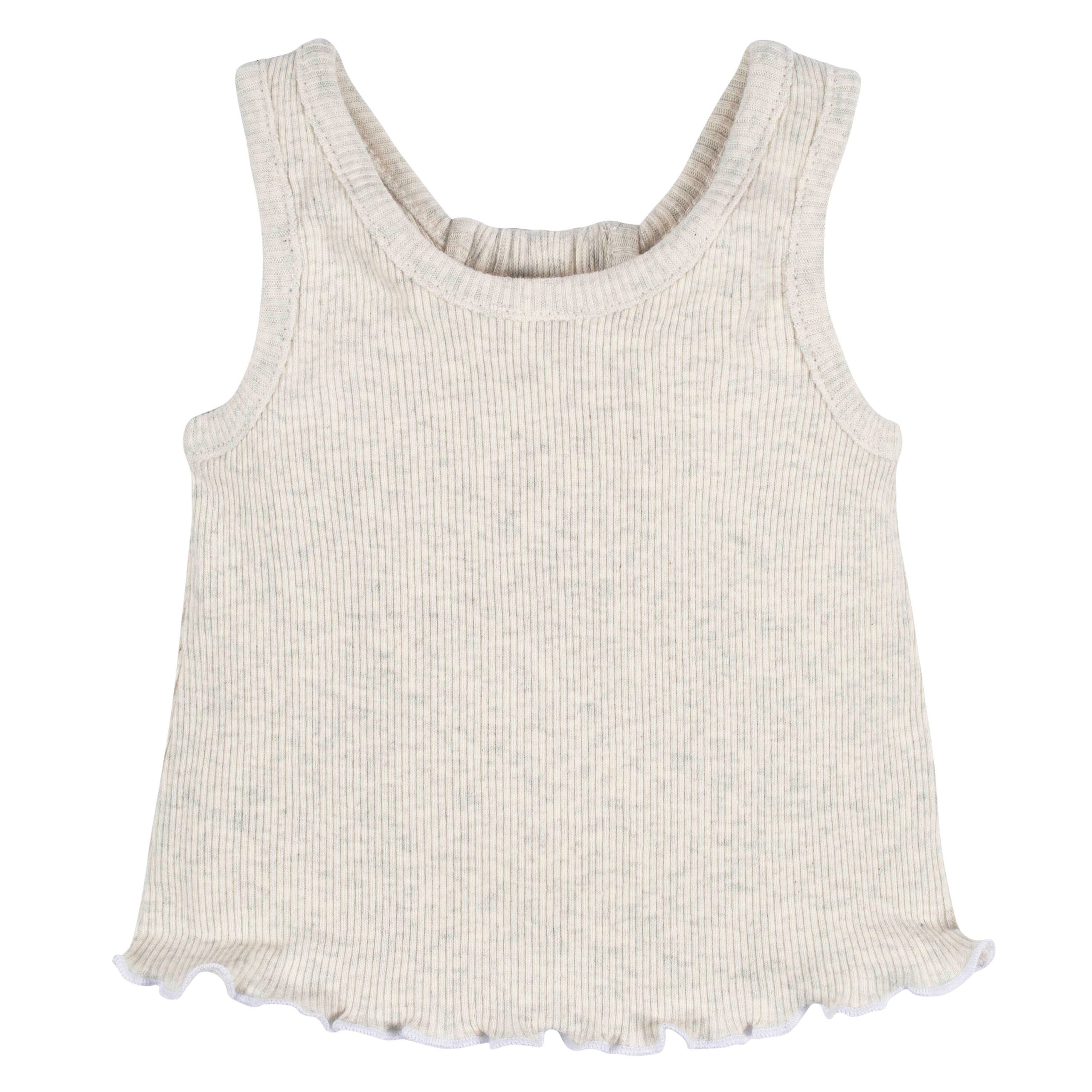 3-Pack Baby Girls Sweet Florals Racer Back Tank Tops, 0-3M - Image 3