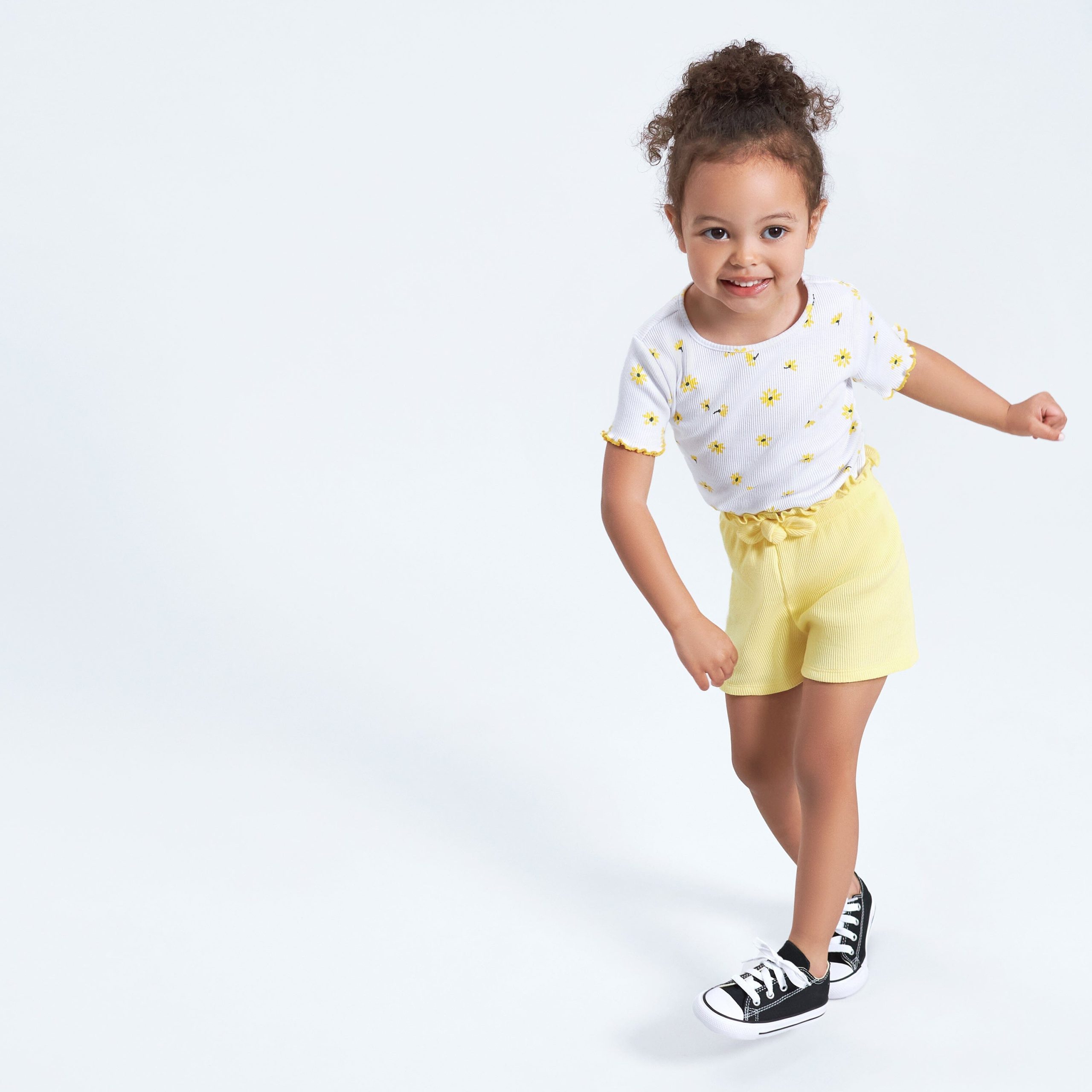 3-Pack Baby & Toddler Girls Picnic Day Dreams Pull-On Knit Shorts - Image 3