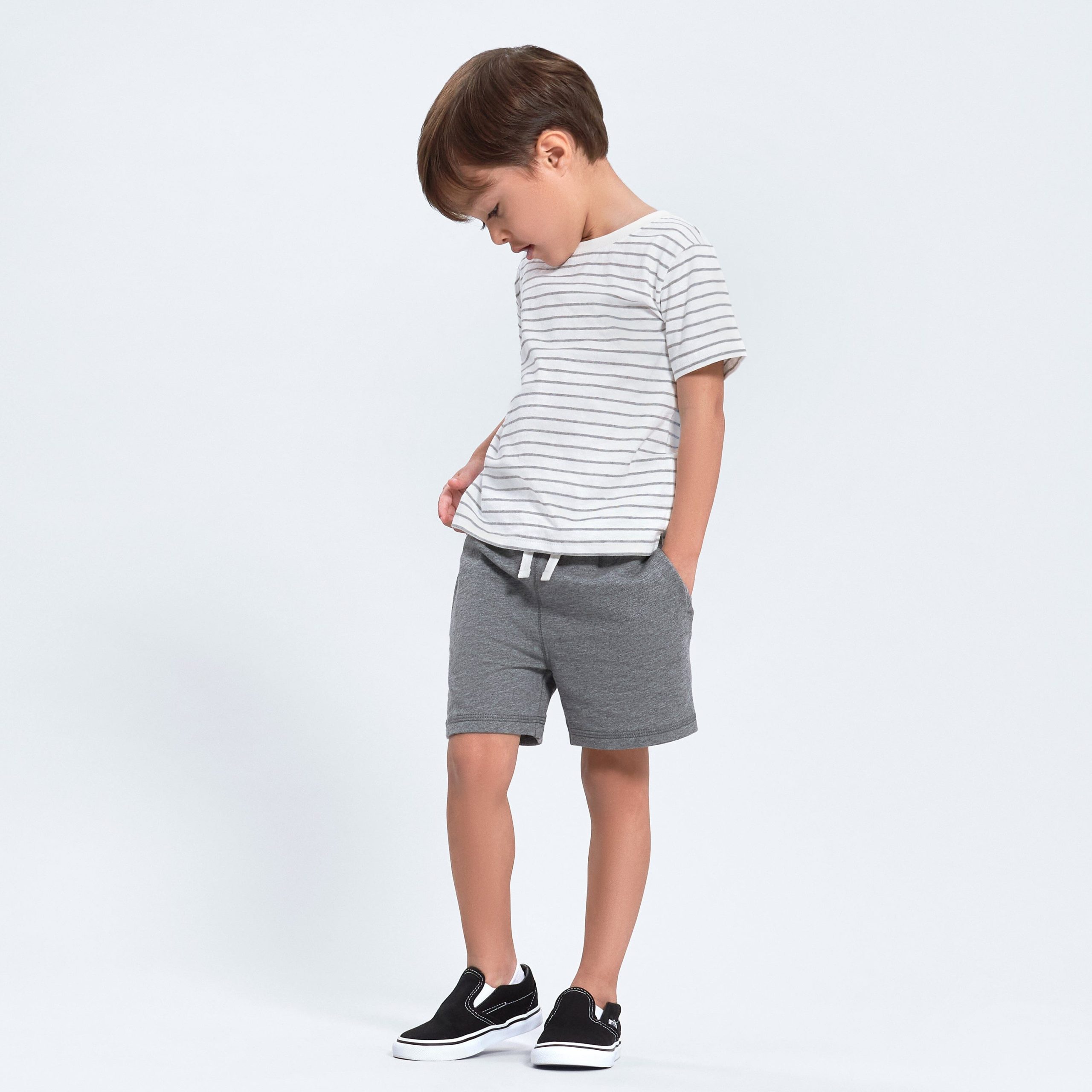 3-Pack Baby & Toddler Boys Neat Neutrals Pull-On Knit Shorts - Image 2