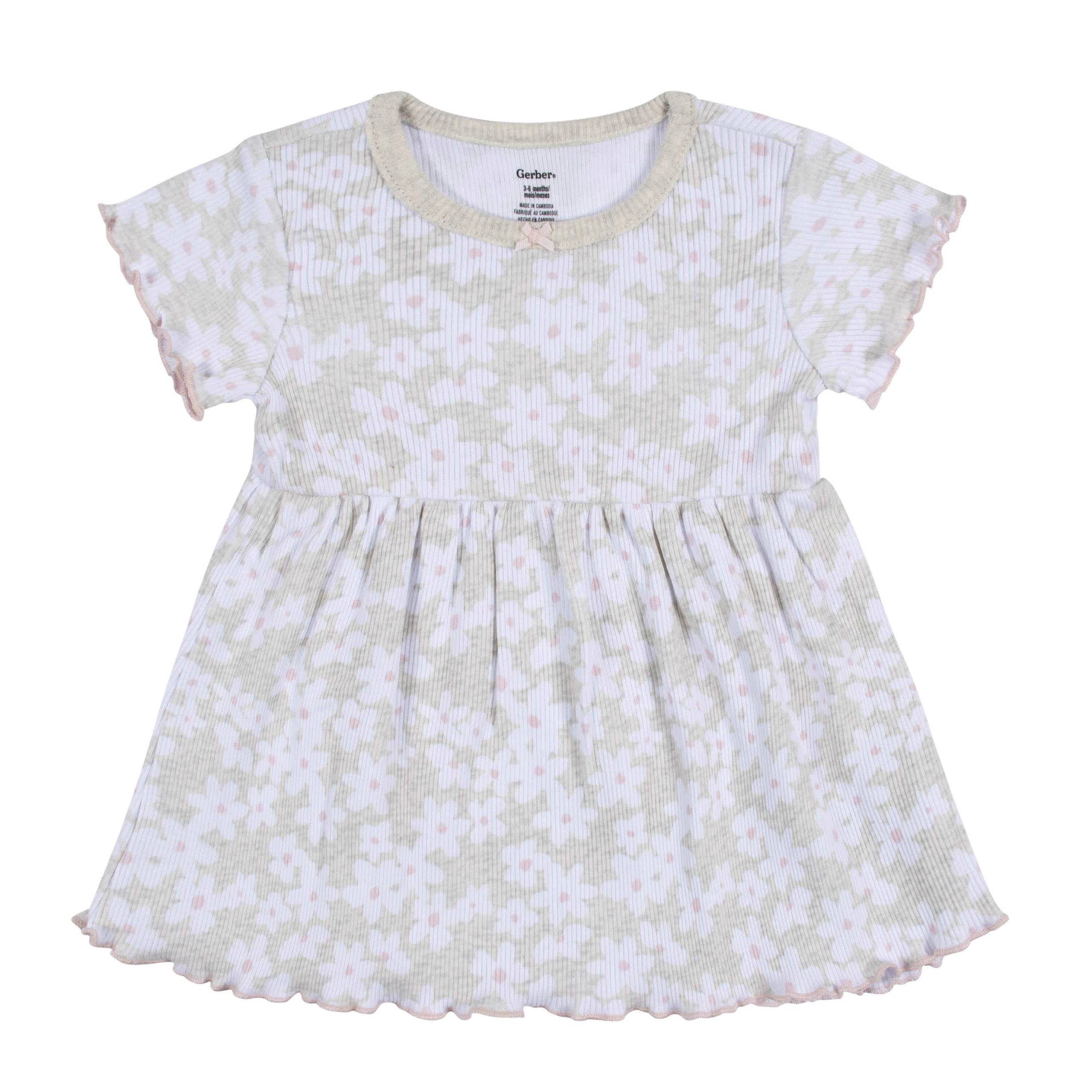 2-Pack Toddler Girls Sweet Florals Short Sleeve Cotton Dresses - Image 7