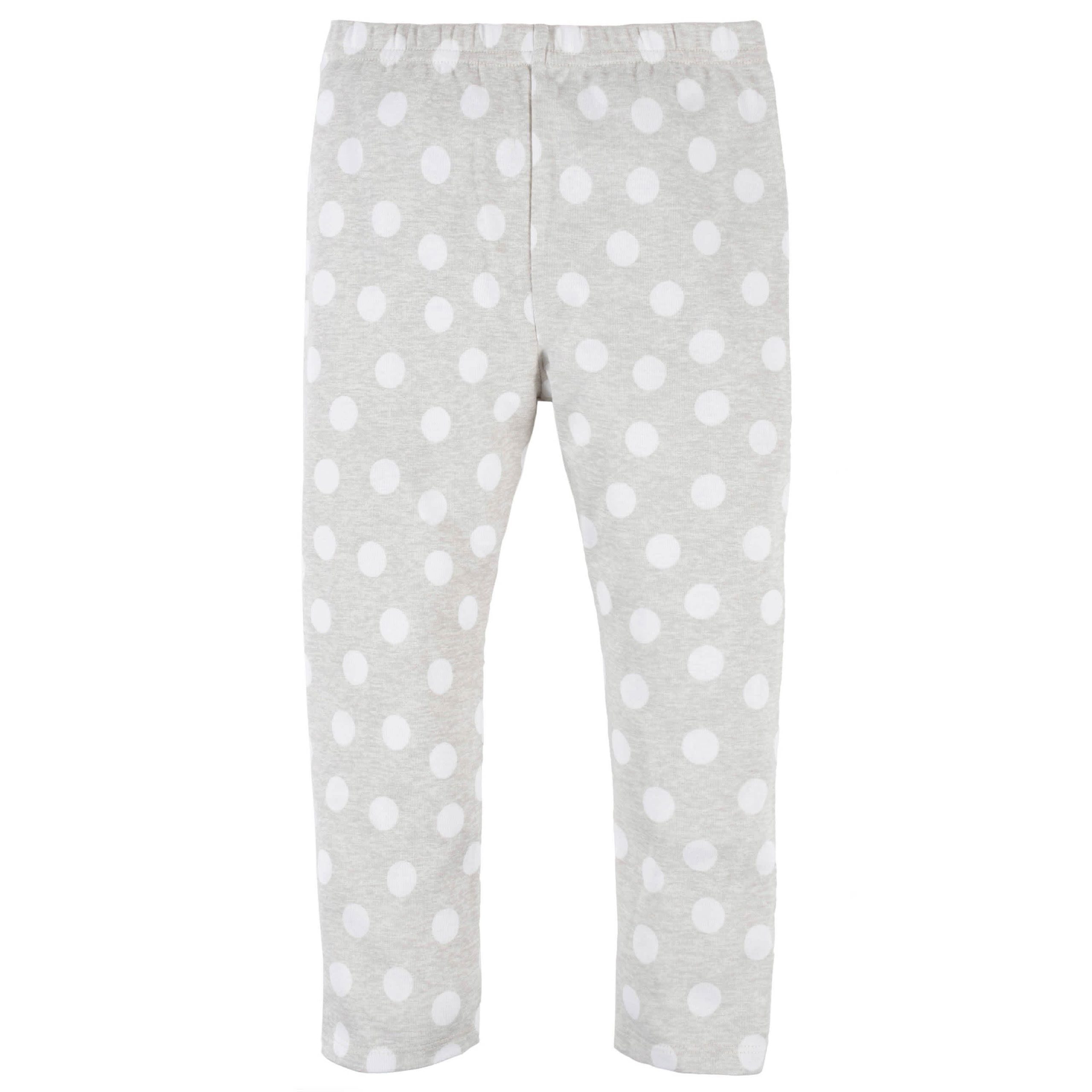 4-Piece Infant & Toddler Girls Dots Of Rainbows Tees, Skort & Pants Set - Image 7