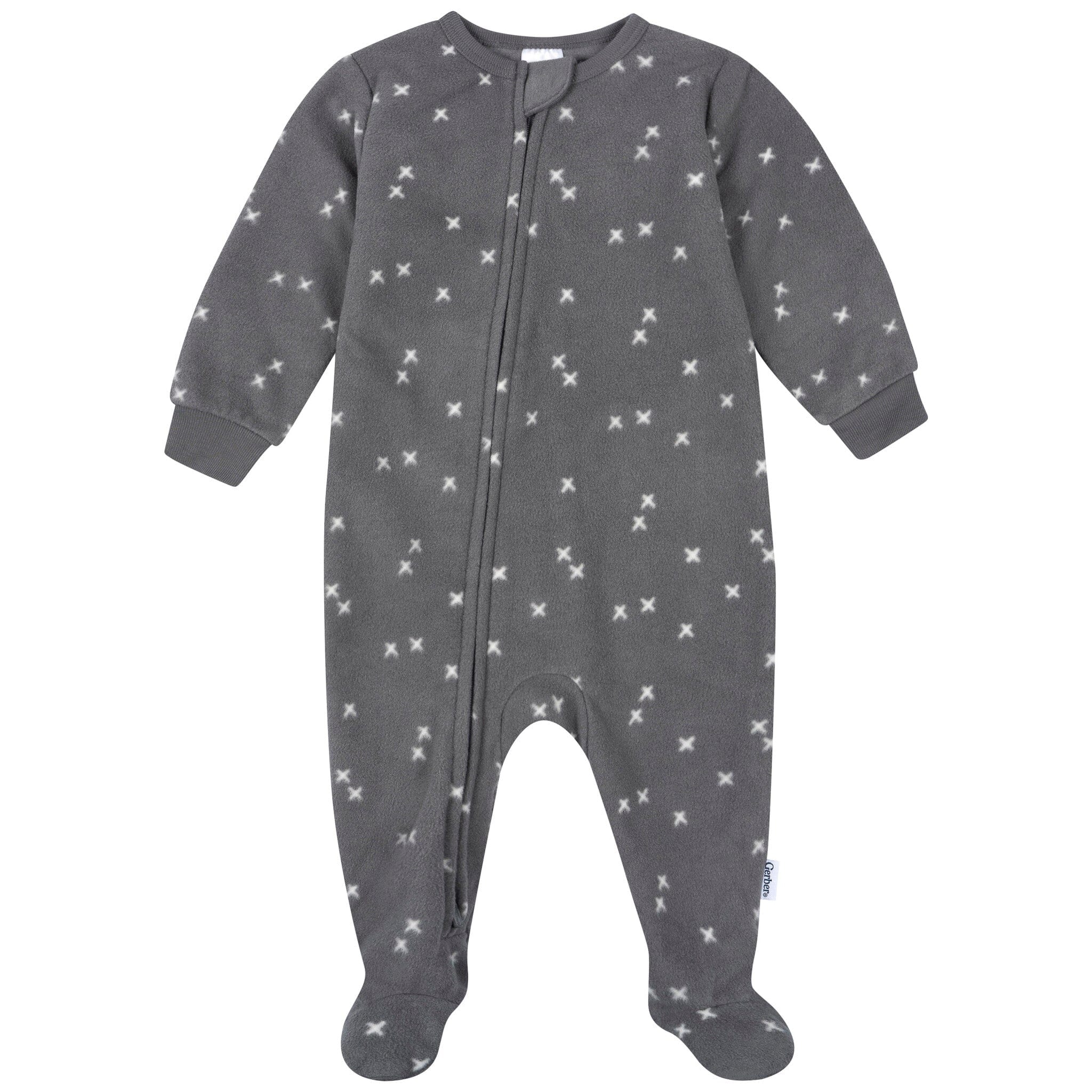 2-Pack Baby & Toddler Boys Smiley Faces Footed Fleece Pajamas - Image 4