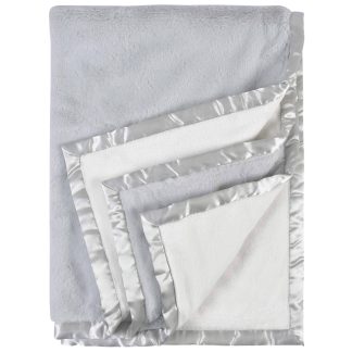 Baby Neutral Light Gray Plush Blanket