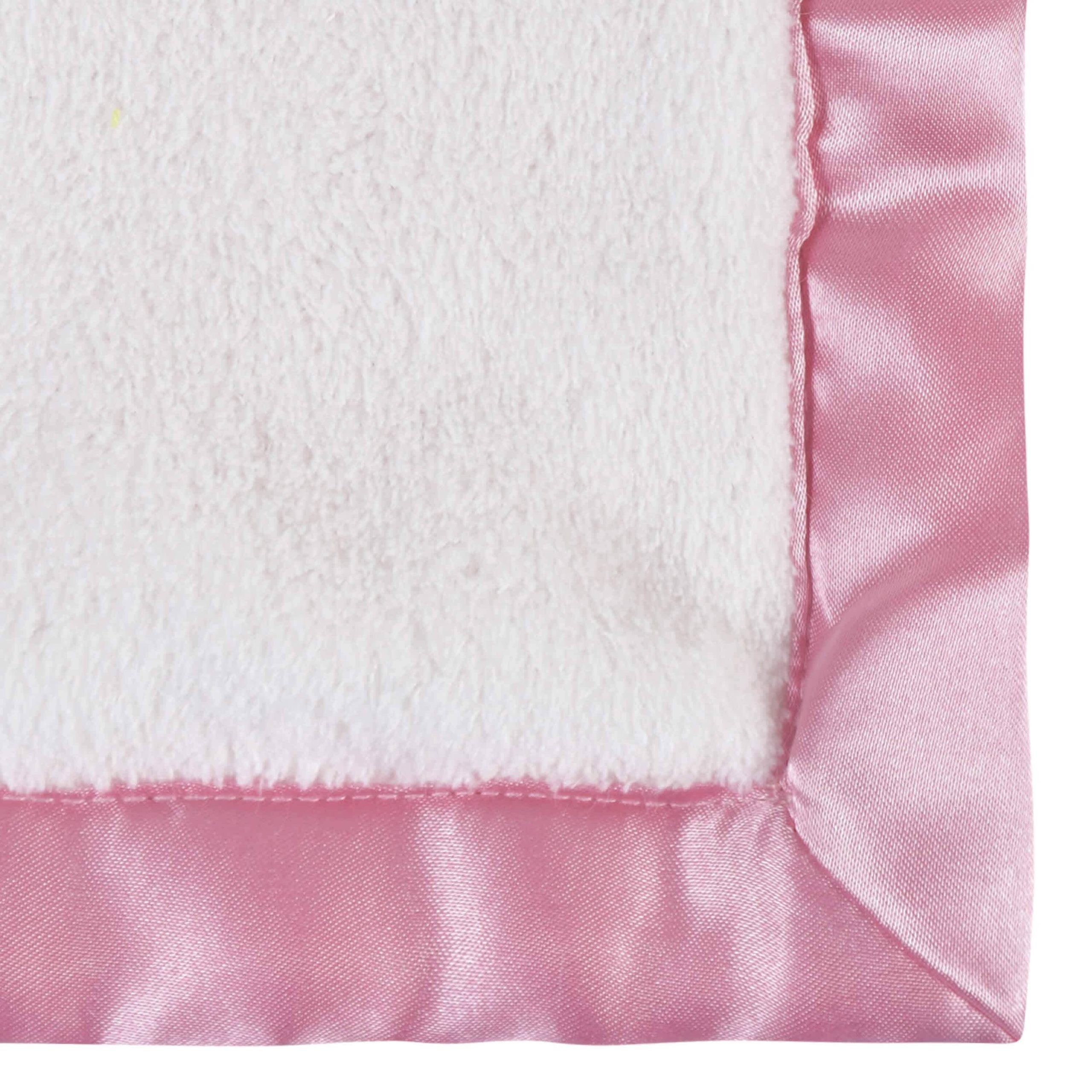 Embroidered Girls Light Pink Plush Blanket - Image 6